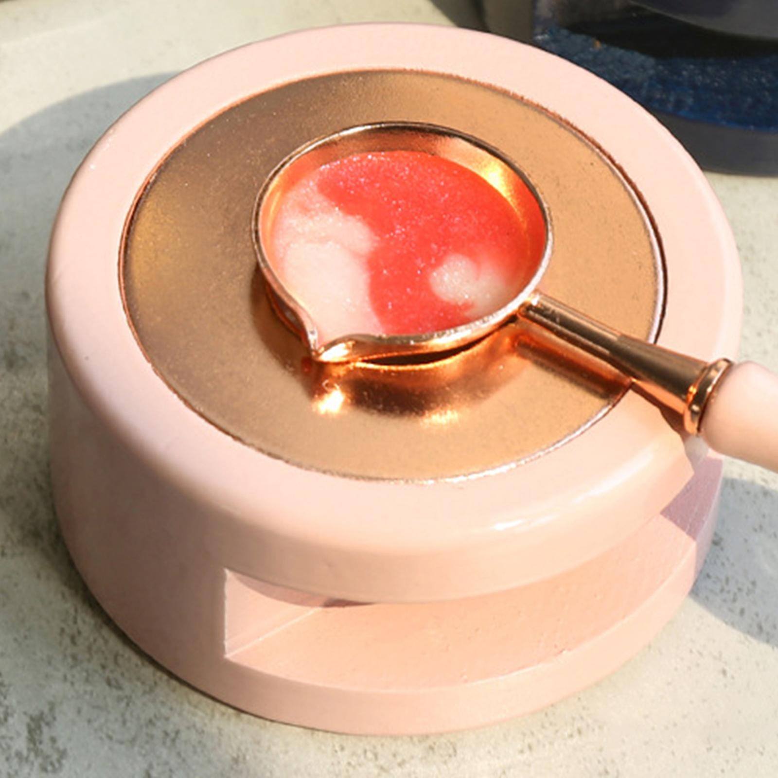 Seal Wax Melting Furnace Tool Wax Sealing Warmer for Letter Stamp Pink
