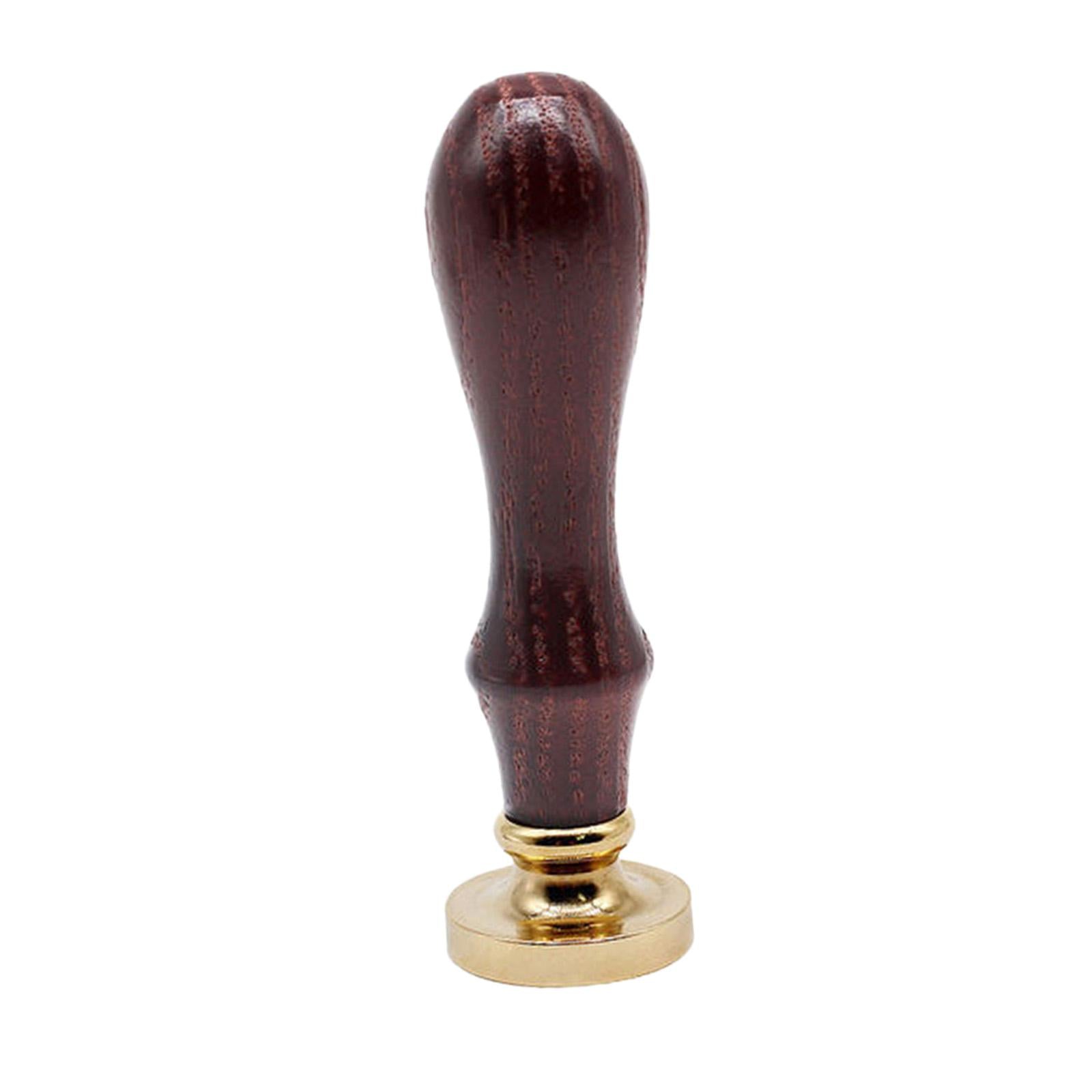 Retro Initial Seal Wax Stamp Solid Wood Handle for Wedding Invitations Rose