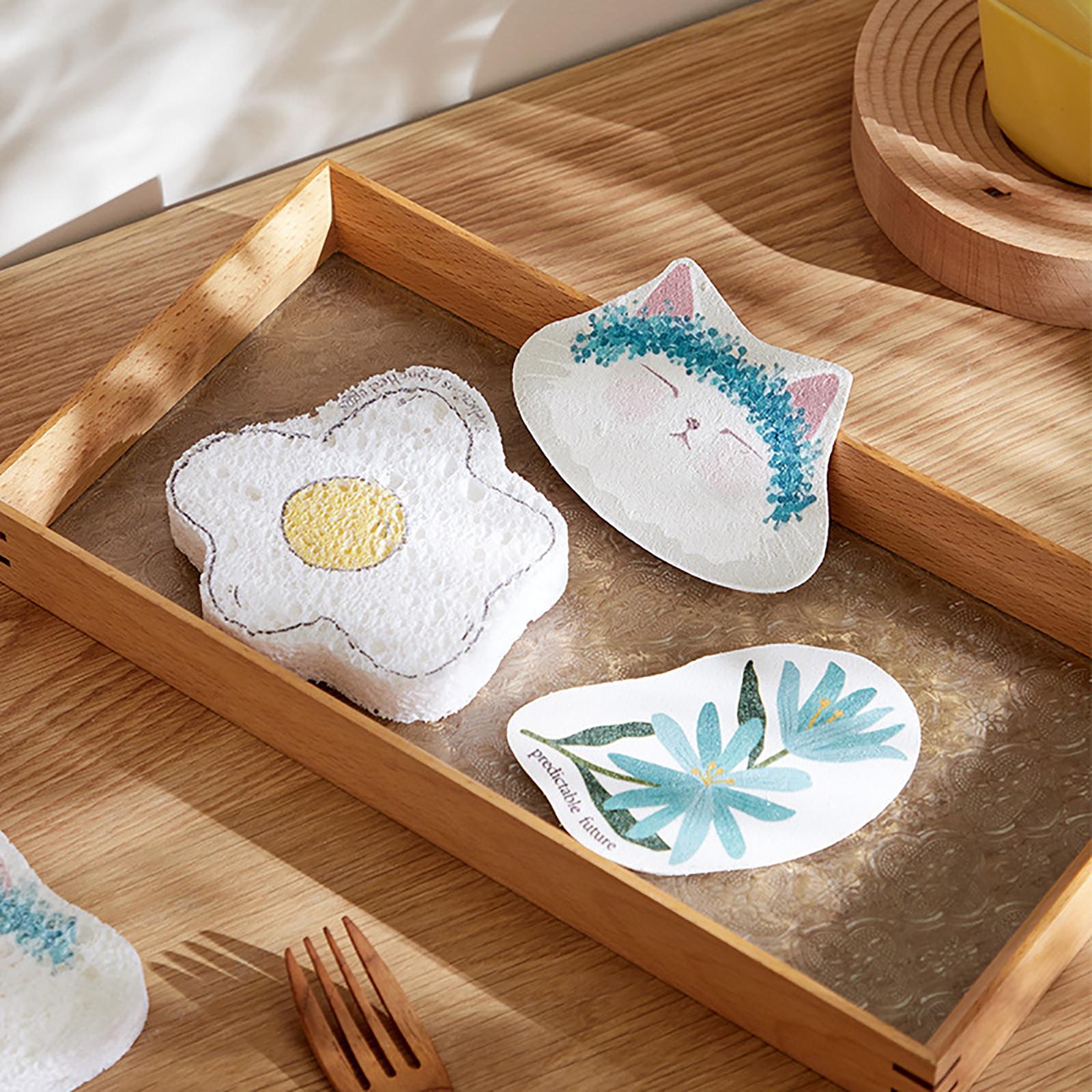 Non Stick Scrub Sponge Reusable Multifunctional for Bathroom Dish Pans Egg