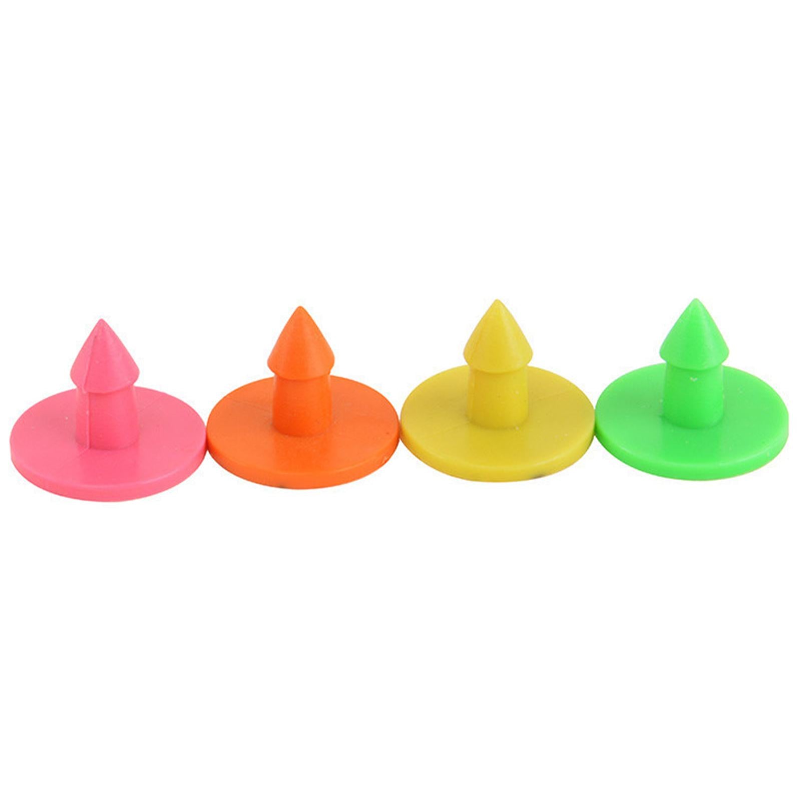 100Pcs Numbered Ear Tag Earrings for Rabbit Cow Cattle Pigs Calf Hogs Sheep Yellow