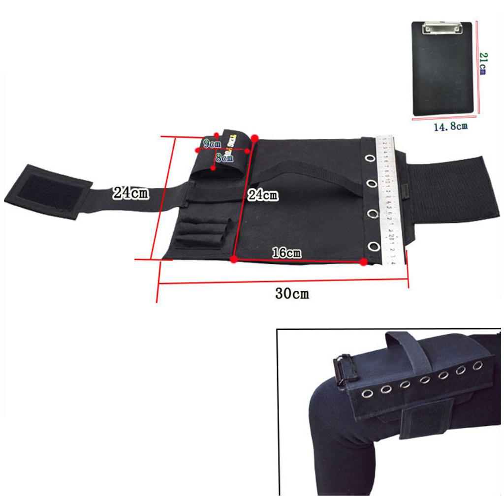 Aviation Aviators Pilot Style Kneeboard VFR IFR Clipboard Bag Black