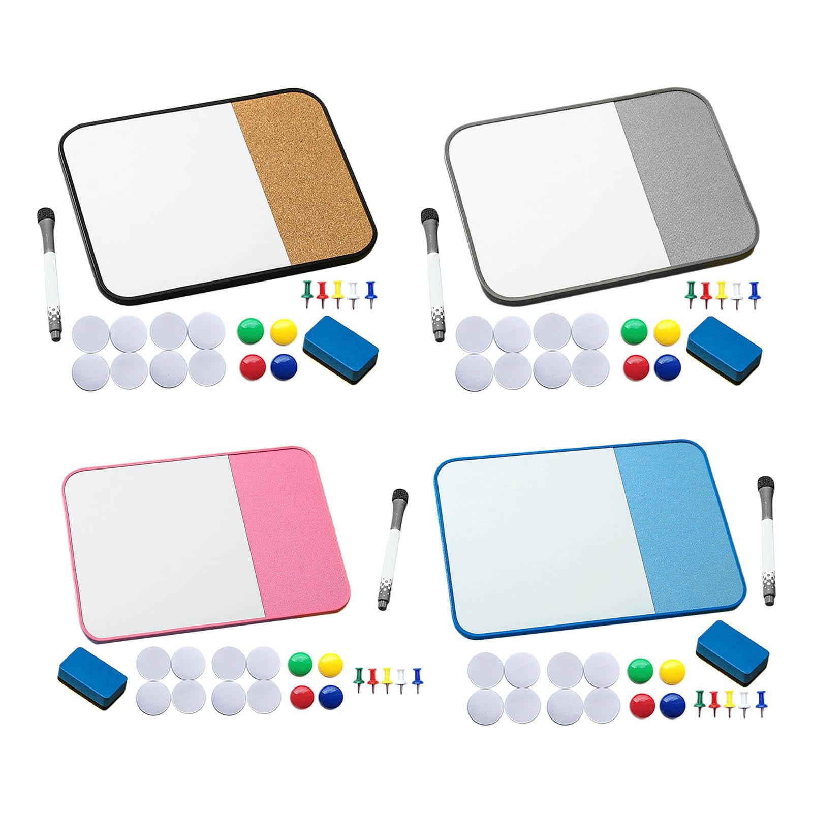 Message Cork Board Plan Organizer Whiteboard Weekly Plan for Home School Black