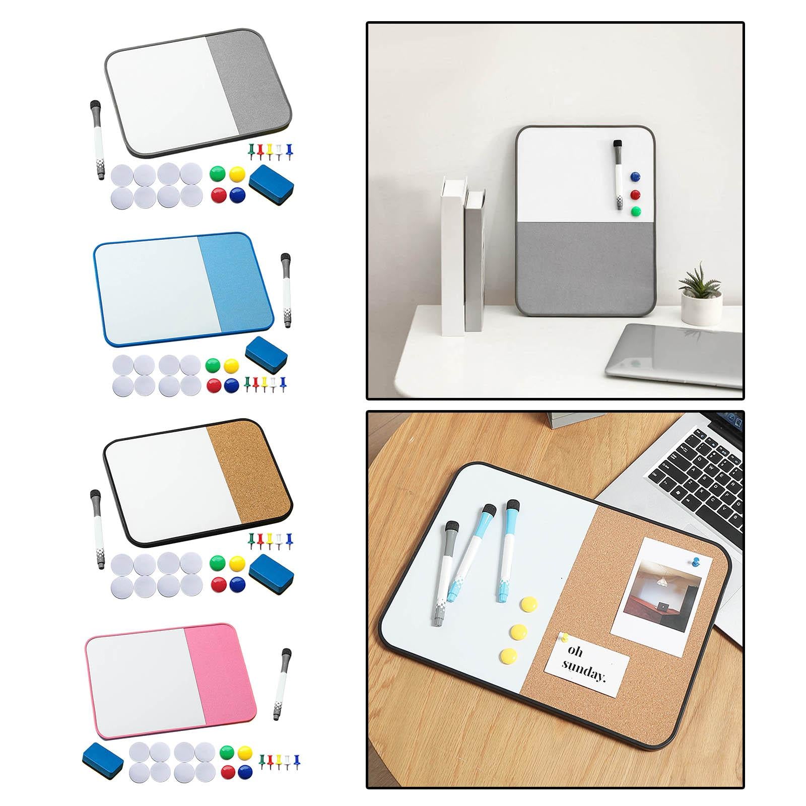 Message Cork Board Plan Organizer Whiteboard Weekly Plan for Home School Black