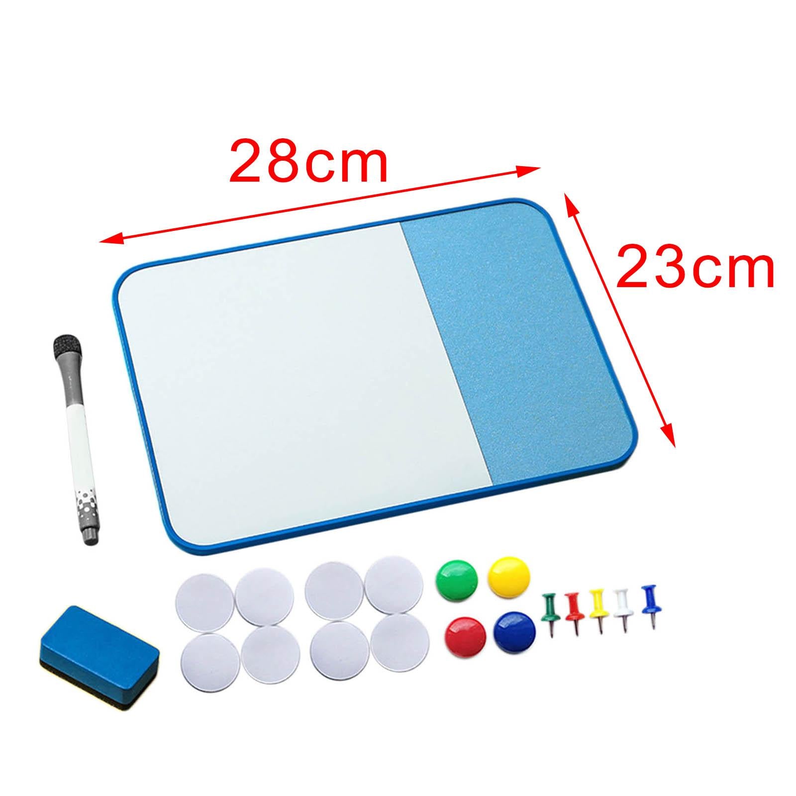 Message Cork Board Plan Organizer Whiteboard Weekly Plan for Home School Blue