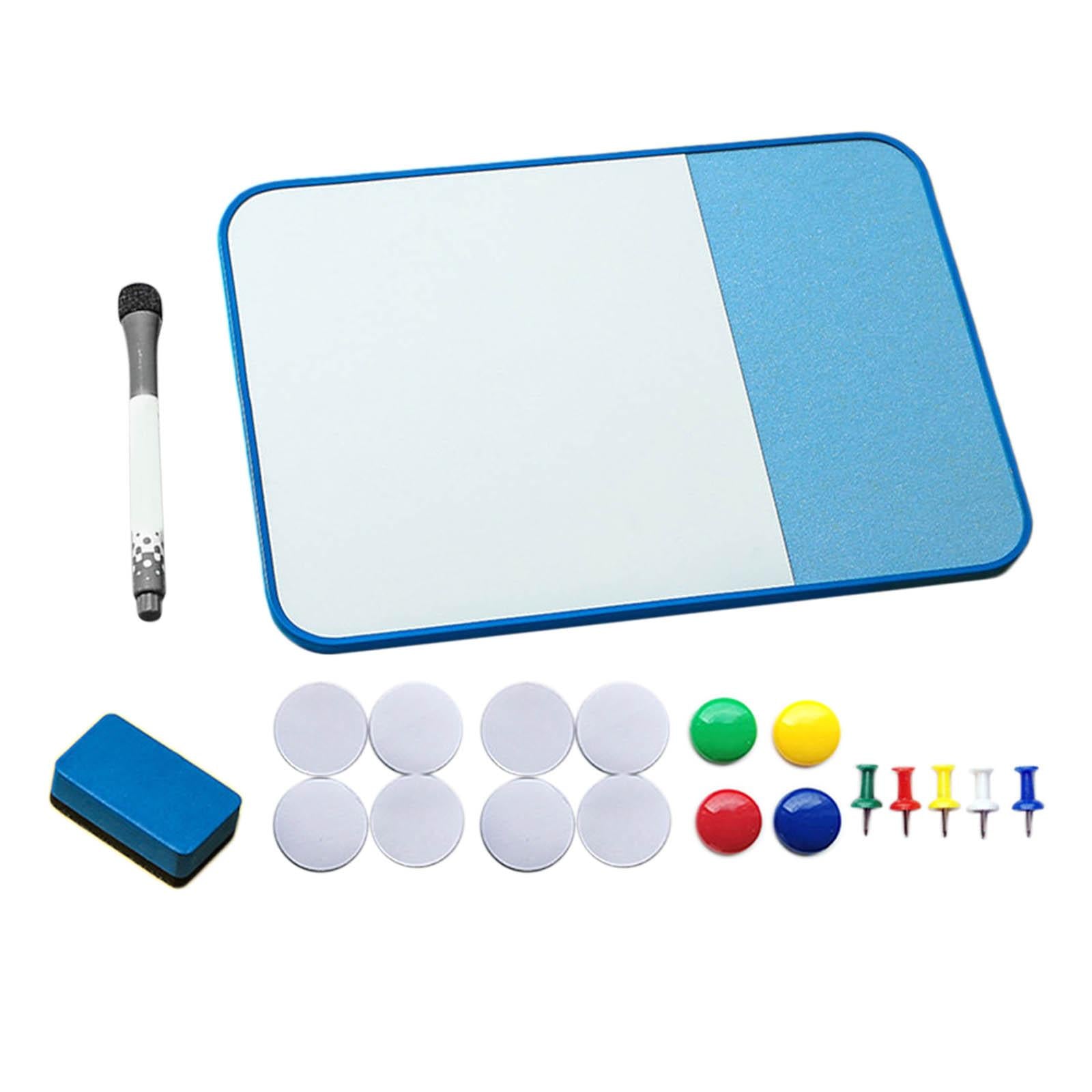 Message Cork Board Plan Organizer Whiteboard Weekly Plan for Home School Blue