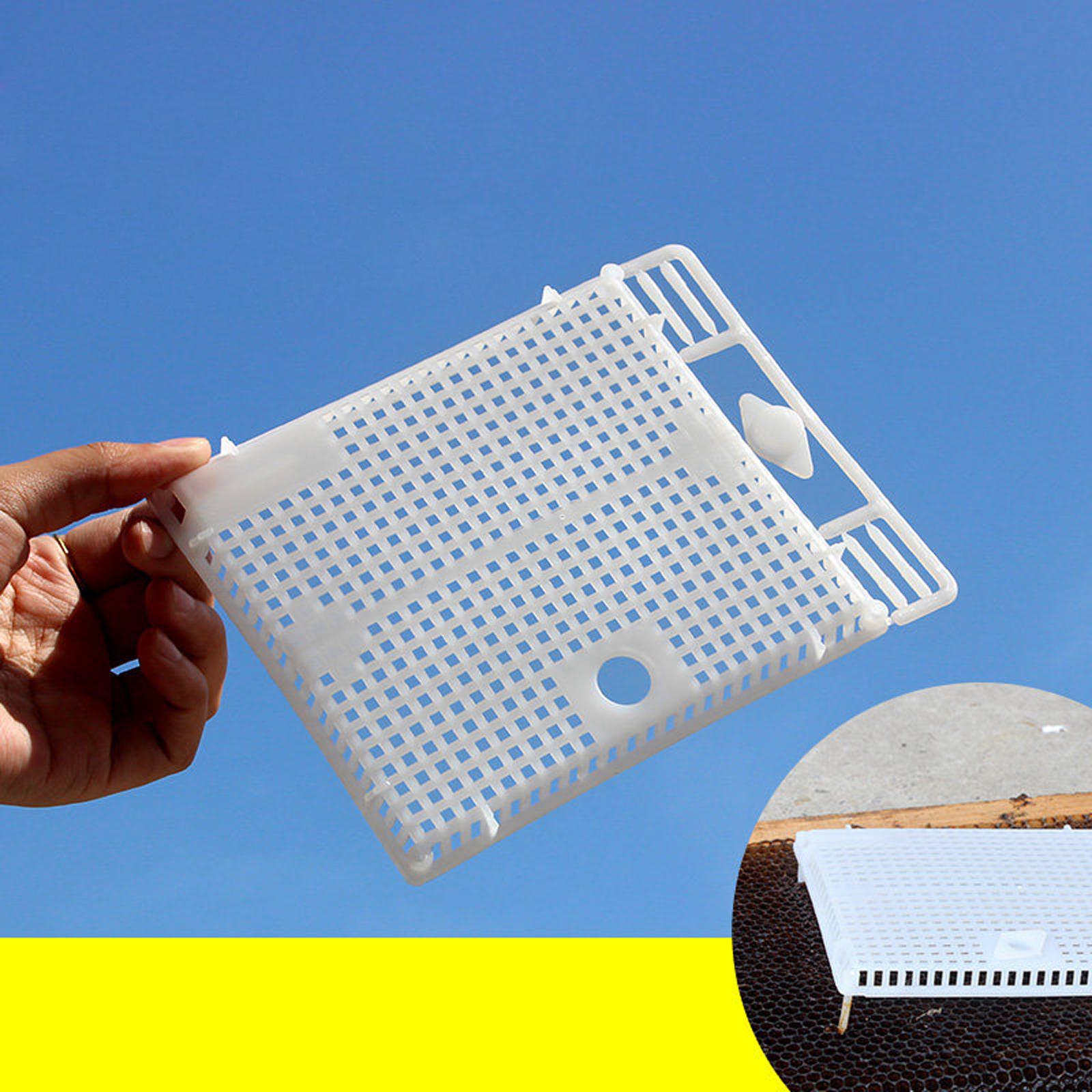 Queen Bee Isolator Introducing Cage Plastic Equipment Reusable Beekeeping White