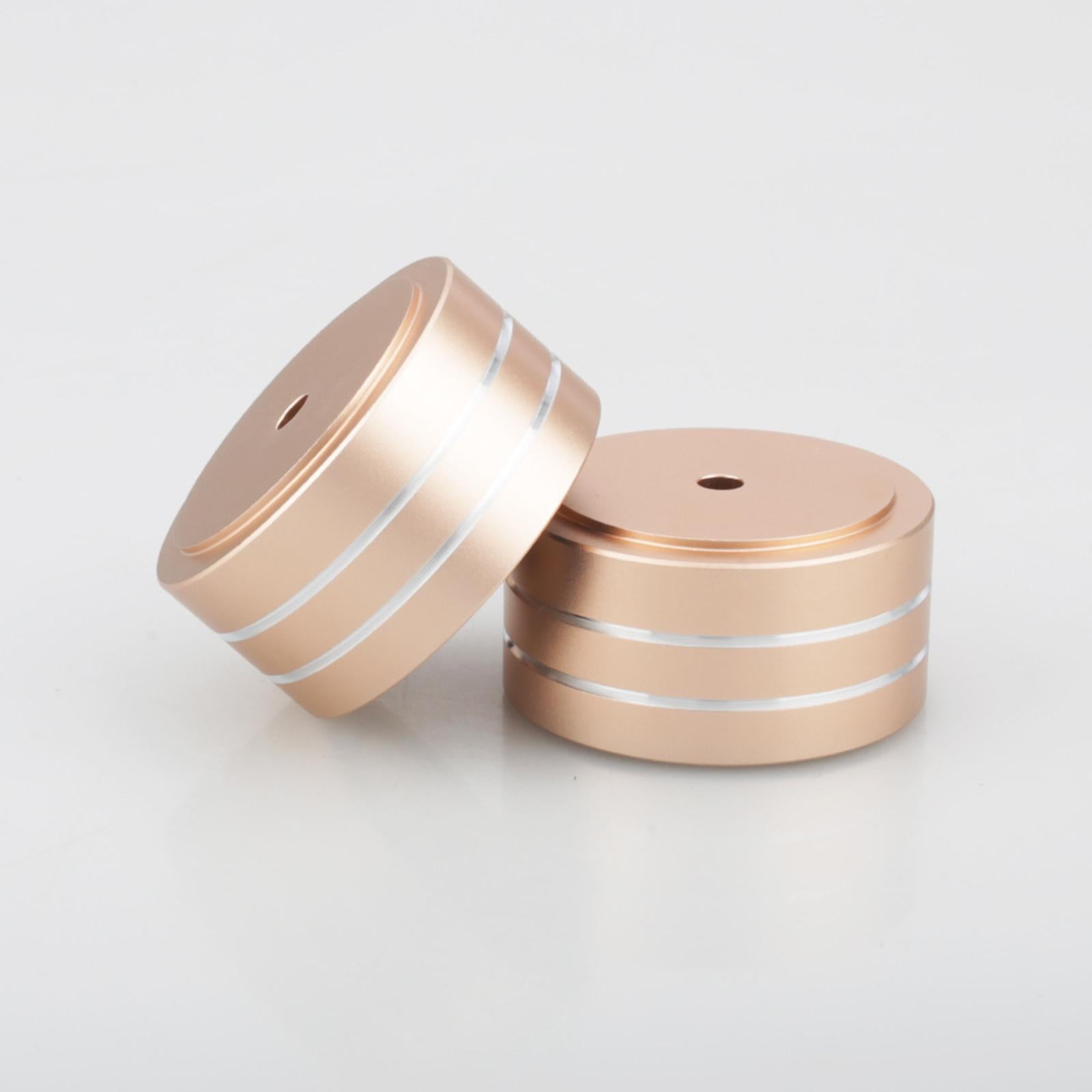 HiFi Aluminum Speaker Feet Shock Pad Spikes for Recorder DAC Devices Gold
