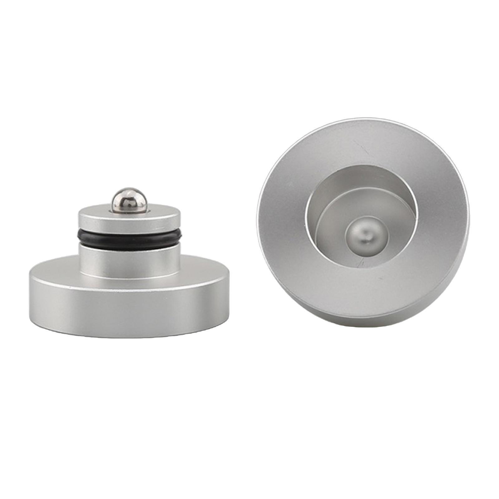 Speakers Feet Pads Mats Traceless Aluminum Alloy for Turntables Preamp Silver