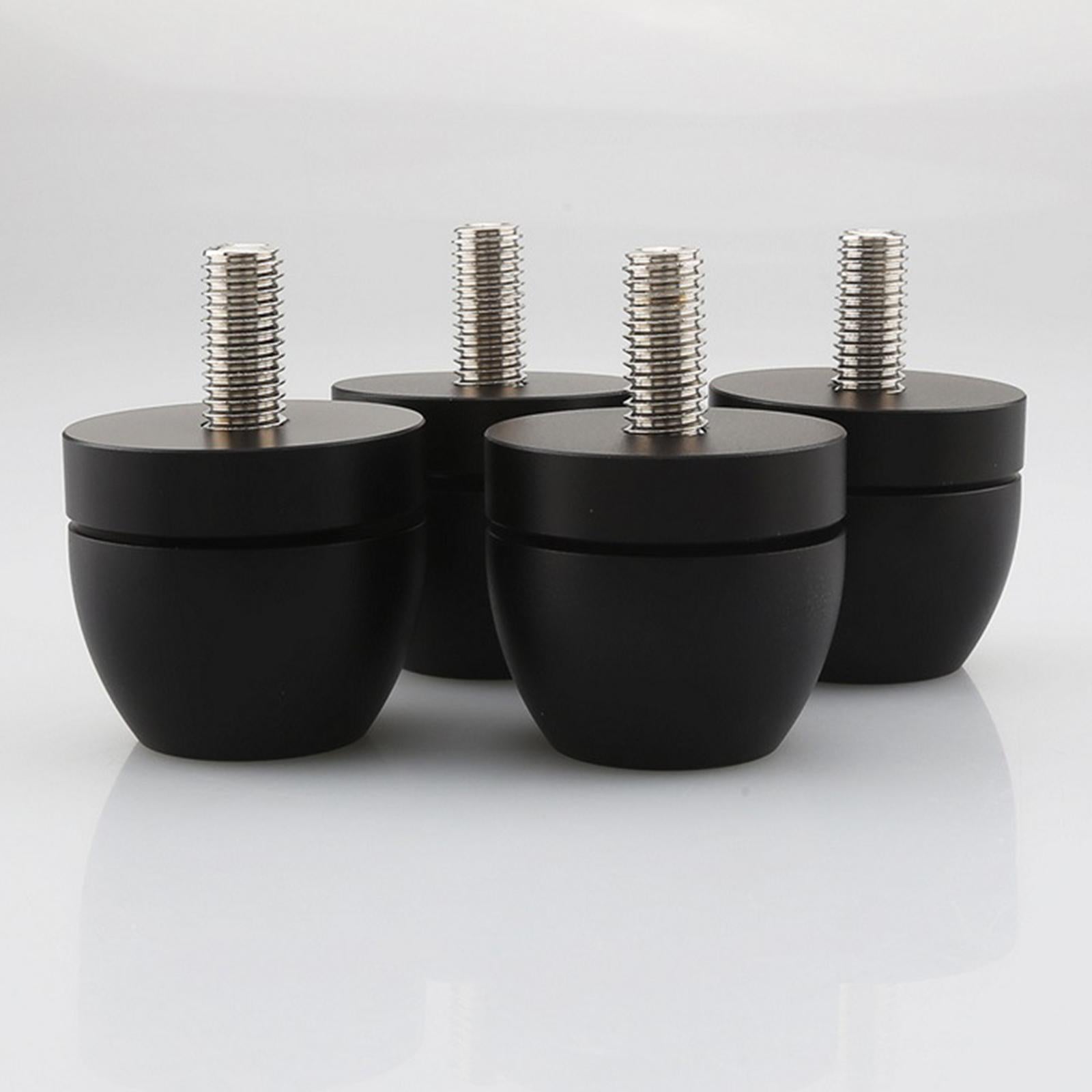 4Pcs Audio Absorber Foot Feet Pads Audio Pads for CD Player  Black