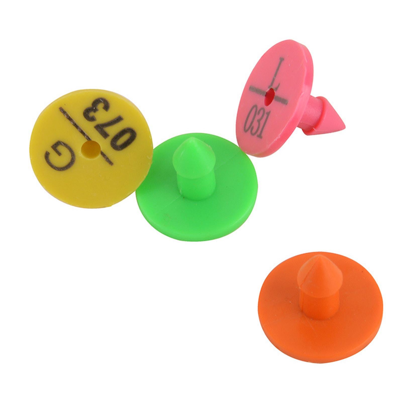 100 Pieces Ear Tag Anti-Dropping Plastic Animal for Livestock Sheep Cow