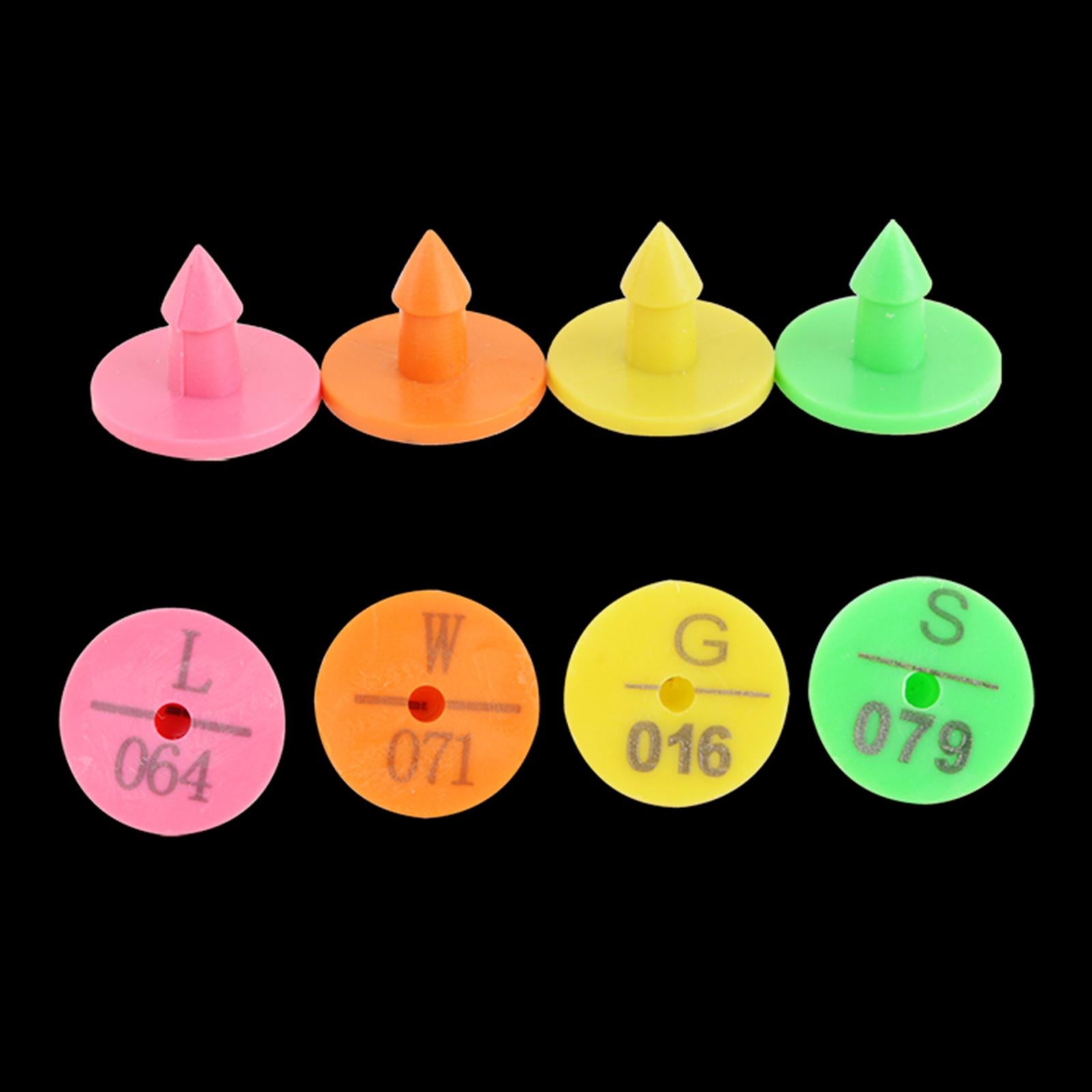 100 Pieces Ear Tag Anti-Dropping Plastic Animal for Livestock Sheep Cow