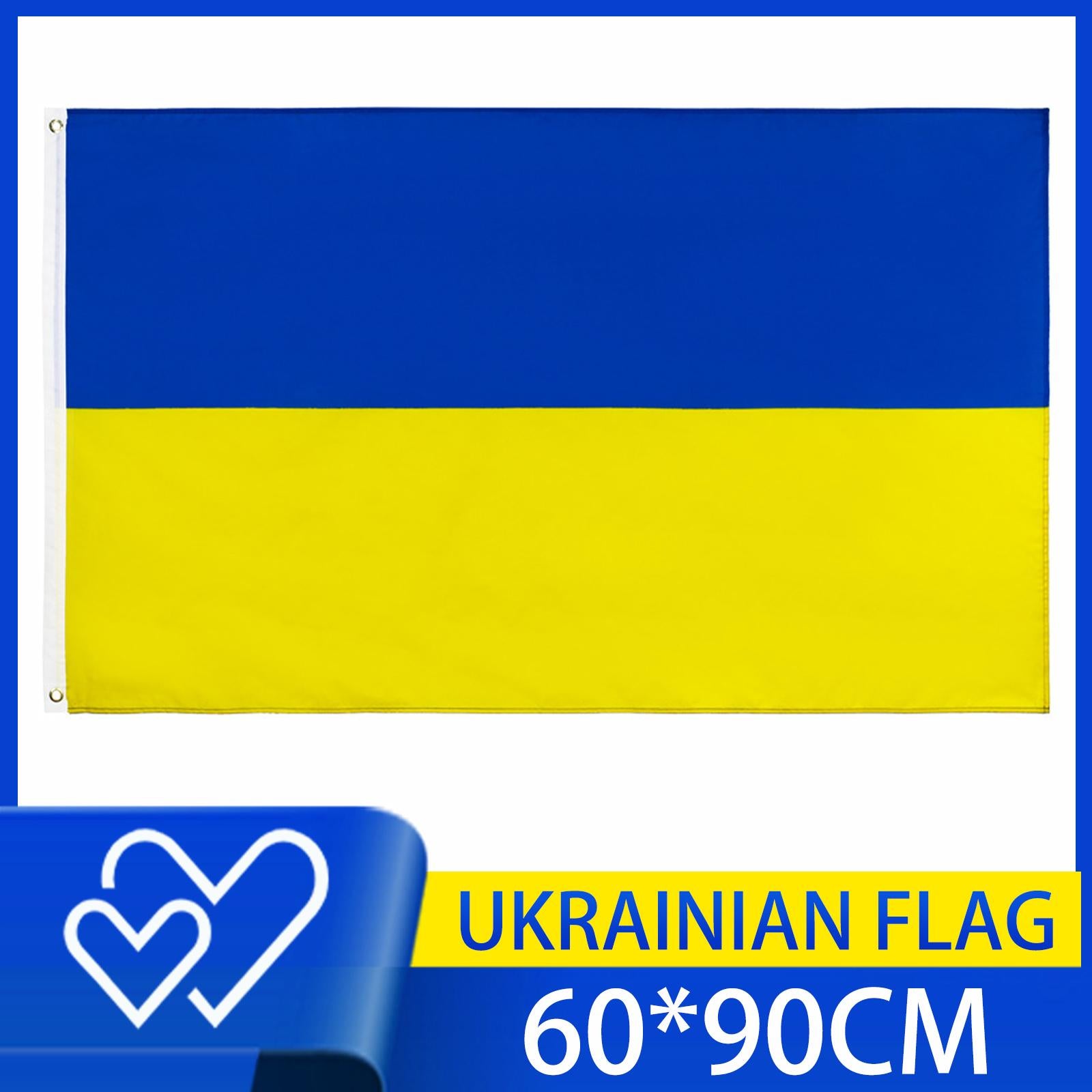 Ukraine Flag 60x90cm Decorative Banner for National Day Yard Decoration