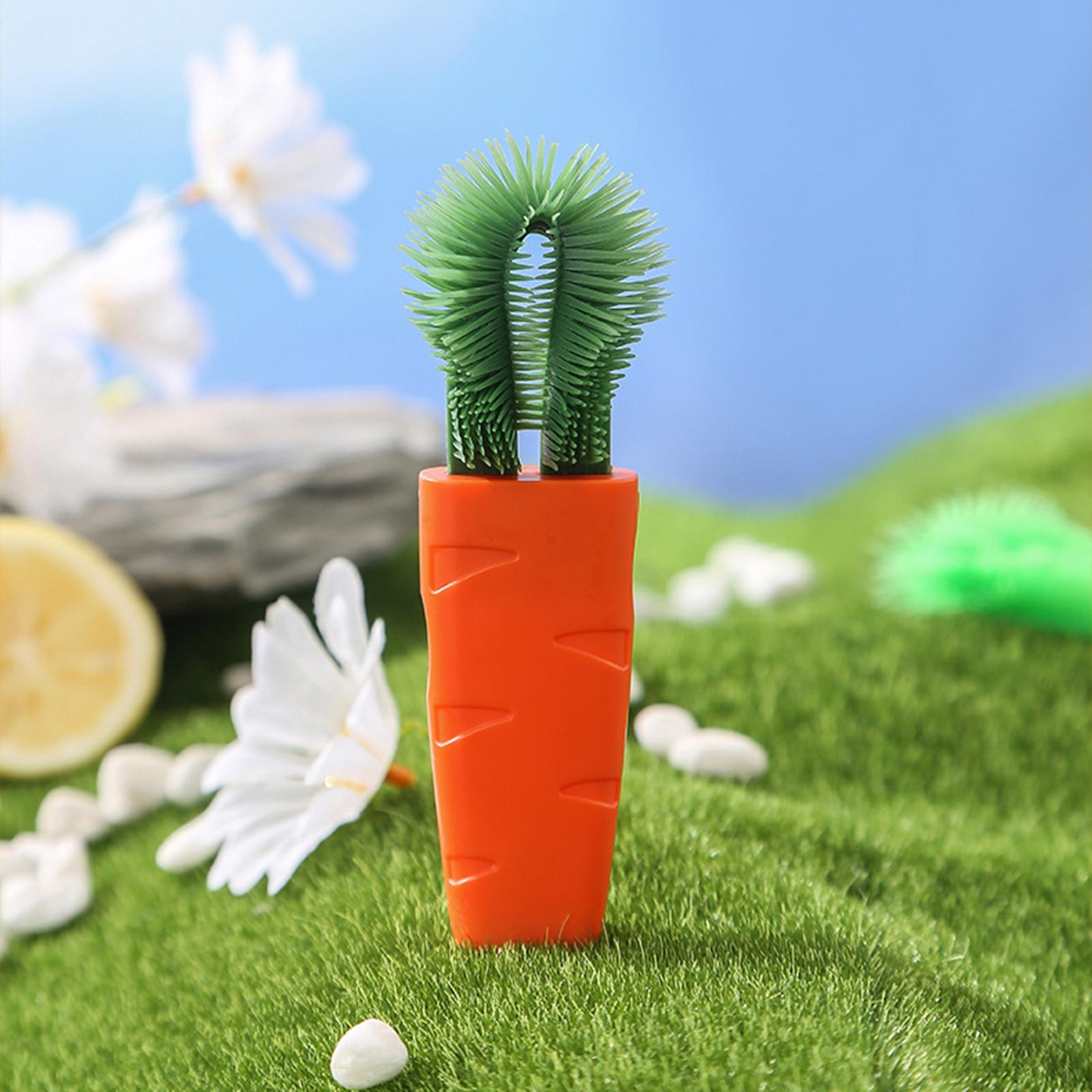 Creative Carrot Shape Cup Brush for Bottle Mouth Cover Gap Corner Cup Lid carrot