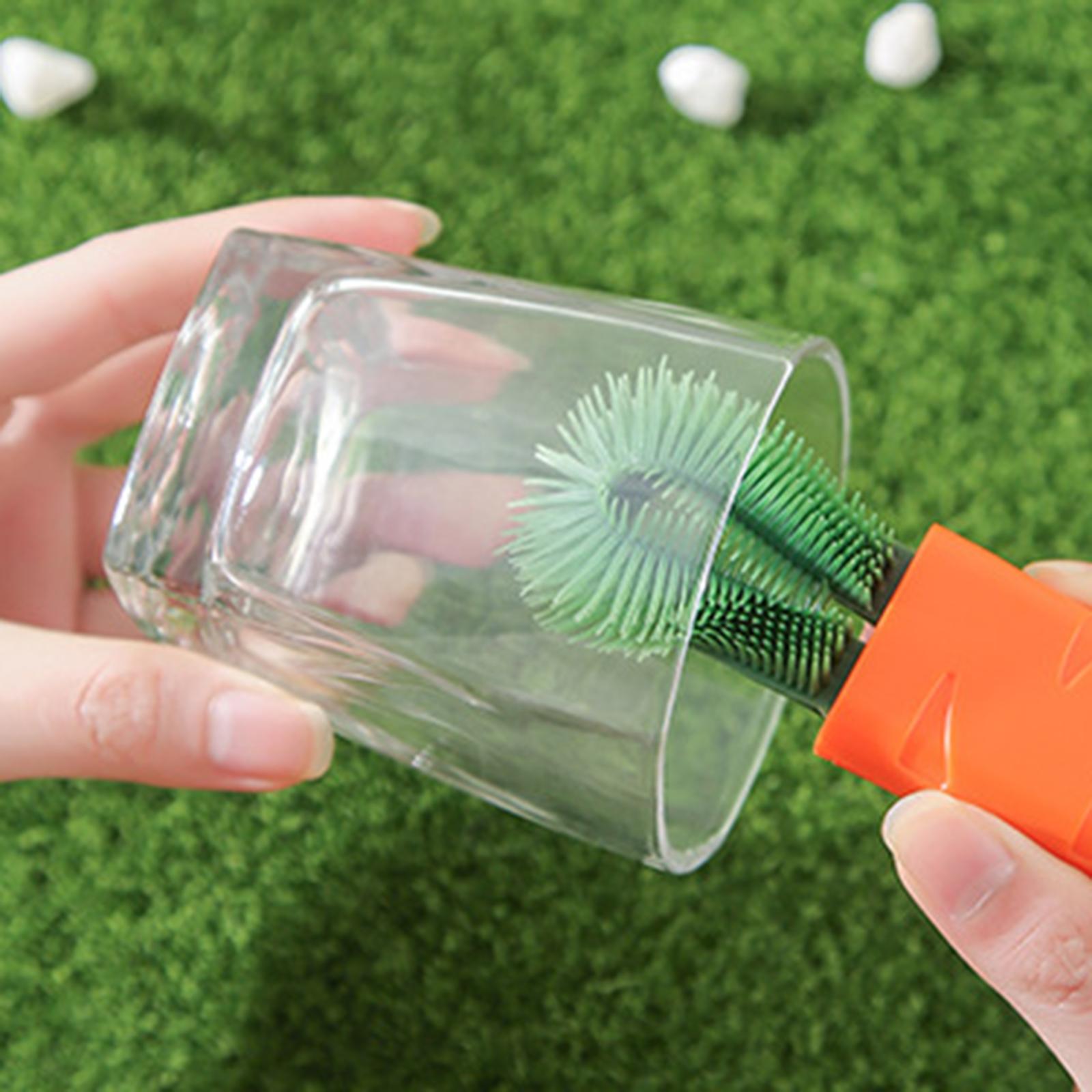 Creative Carrot Shape Cup Brush for Bottle Mouth Cover Gap Corner Cup Lid carrot