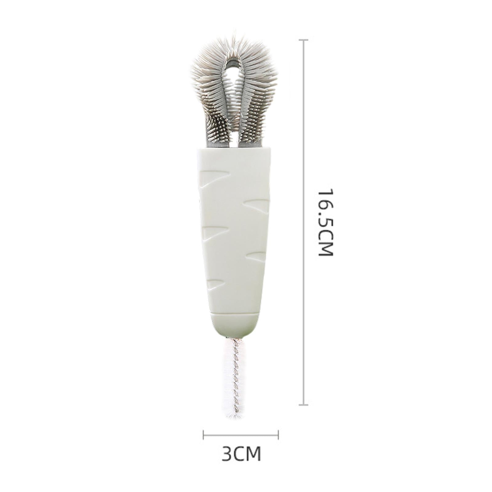 Creative Carrot Shape Cup Brush for Bottle Mouth Cover Gap Corner Cup Lid white radish