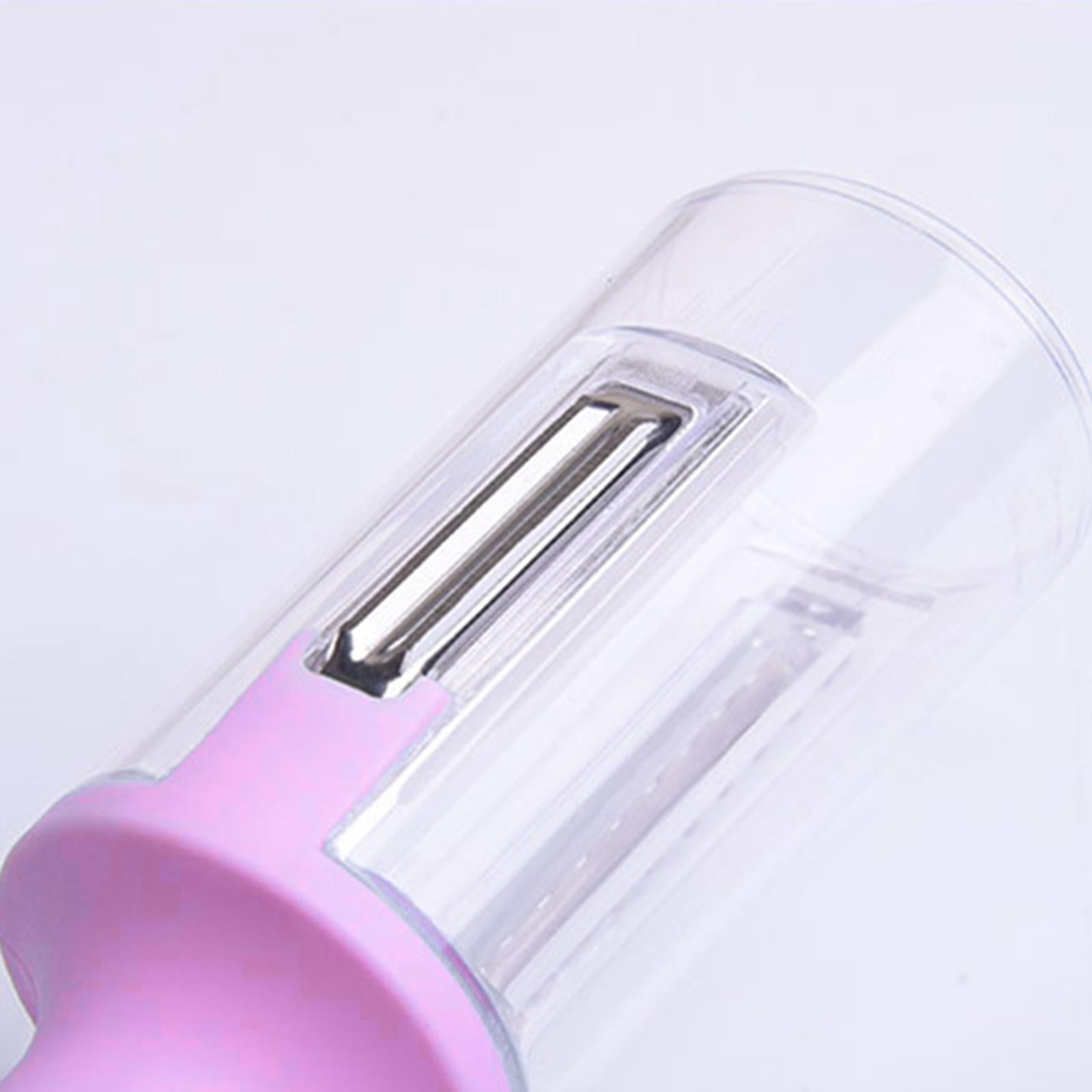 Vegetable Peeler with Container Potato Peeler for Potato Carrot Pink
