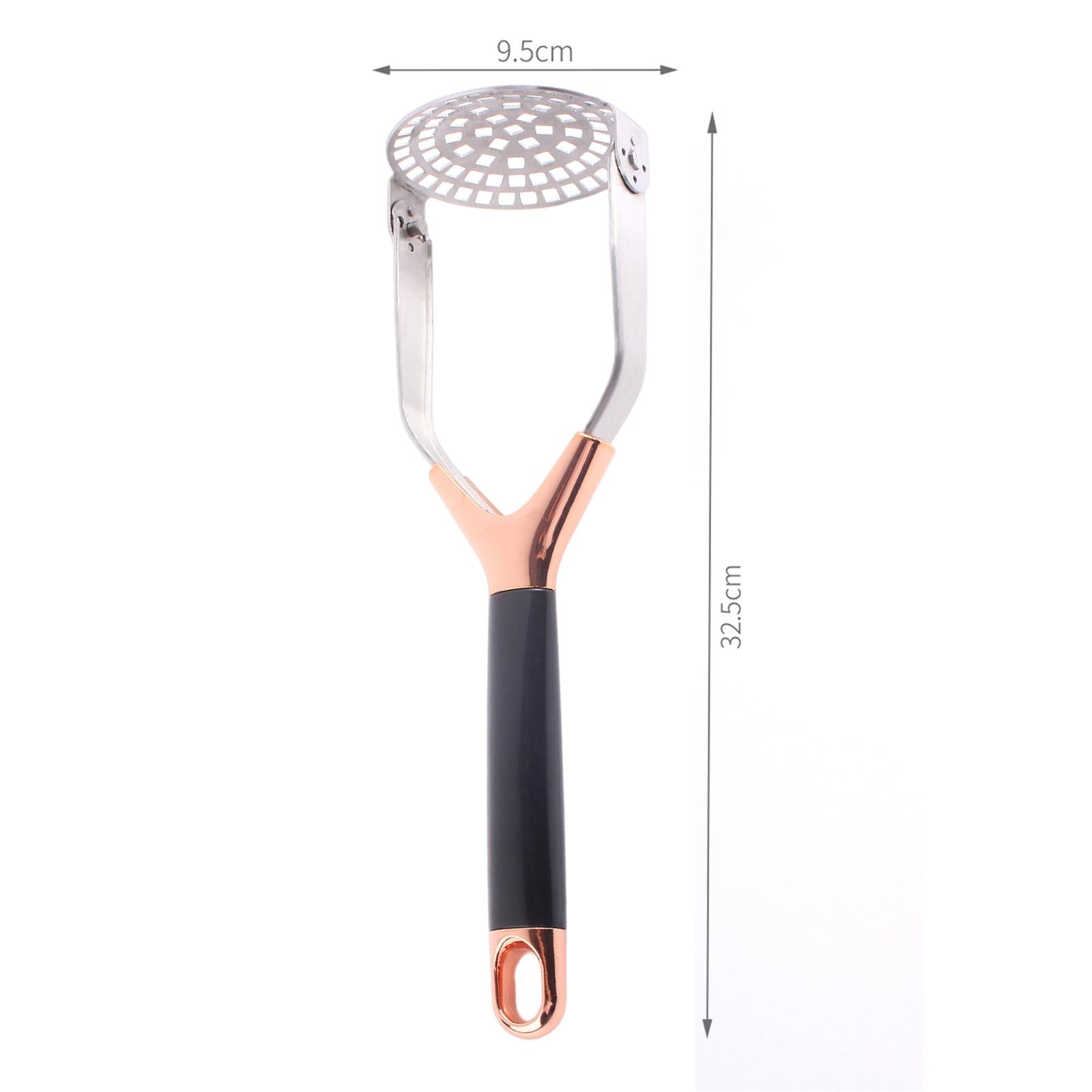 Potato Masher Potato Kitchen Tool for Banana Bread Potato Fruit Rose Golden