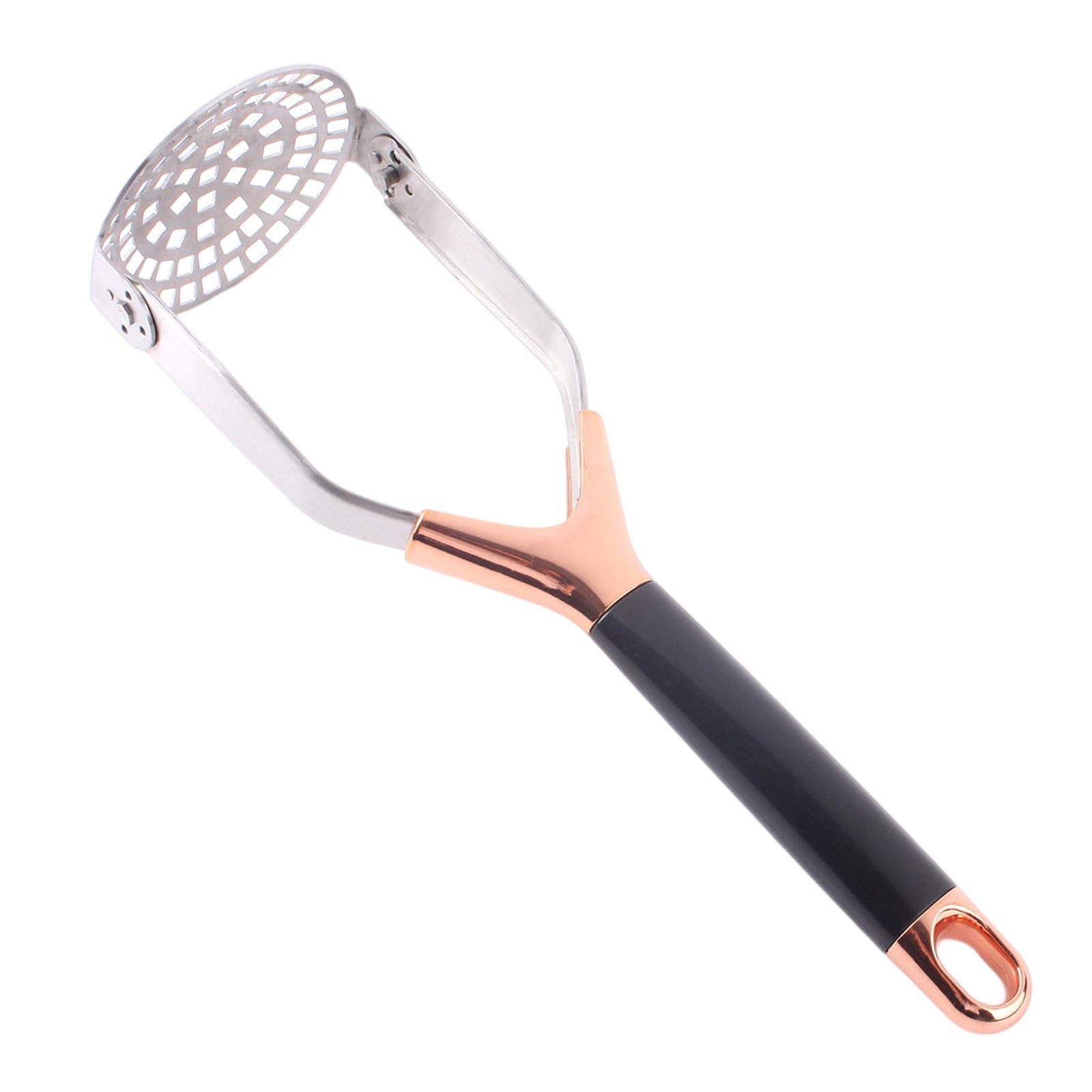 Potato Masher Potato Kitchen Tool for Banana Bread Potato Fruit Rose Golden
