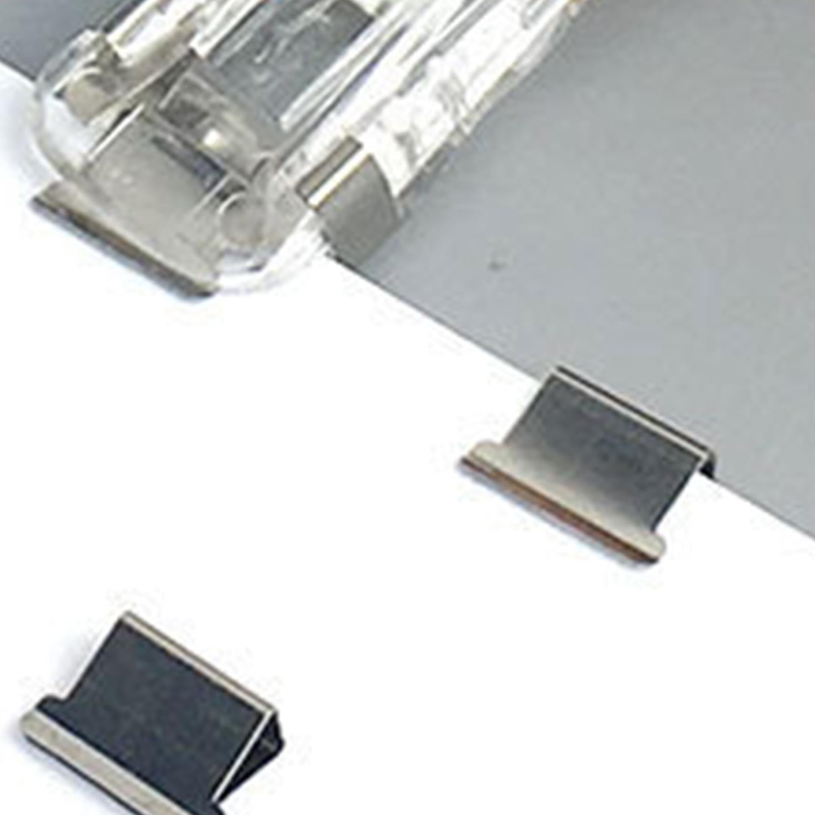 Mini Push Stapler with 50 Clips , 40 Sheet Capacity 50 Clips