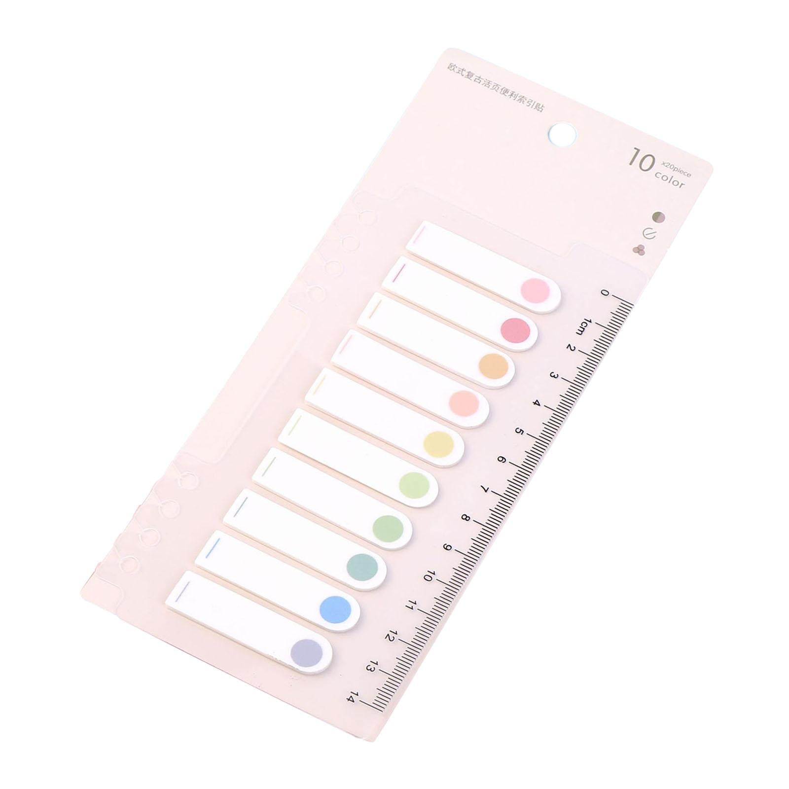 Writable Sticky Notes Index Tabs Macaron Labels Morandi for Filing Cabinets dots