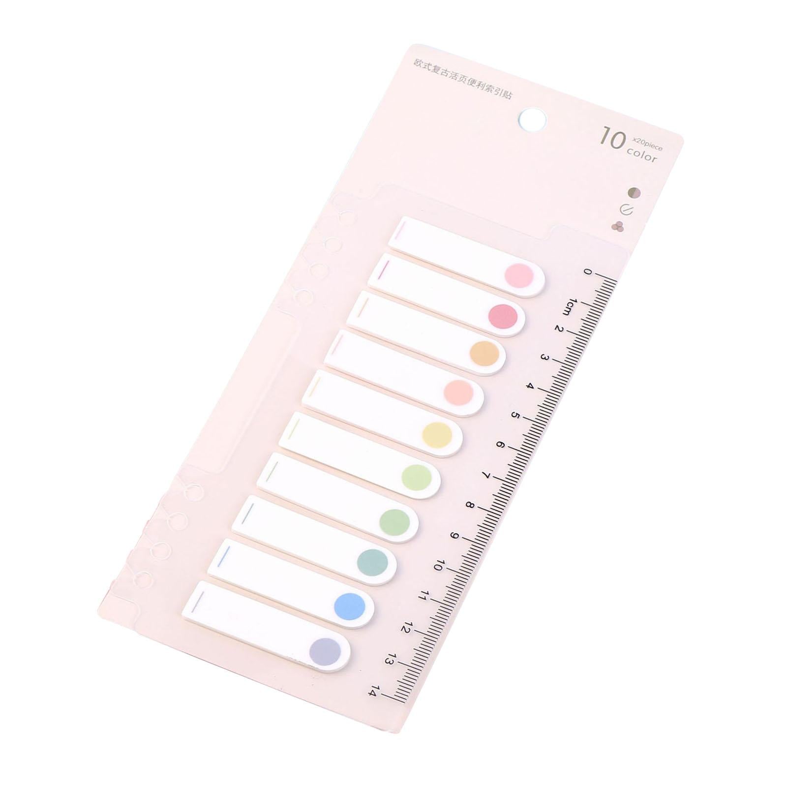 Writable Sticky Notes Index Tabs Macaron Labels Morandi for Filing Cabinets dots