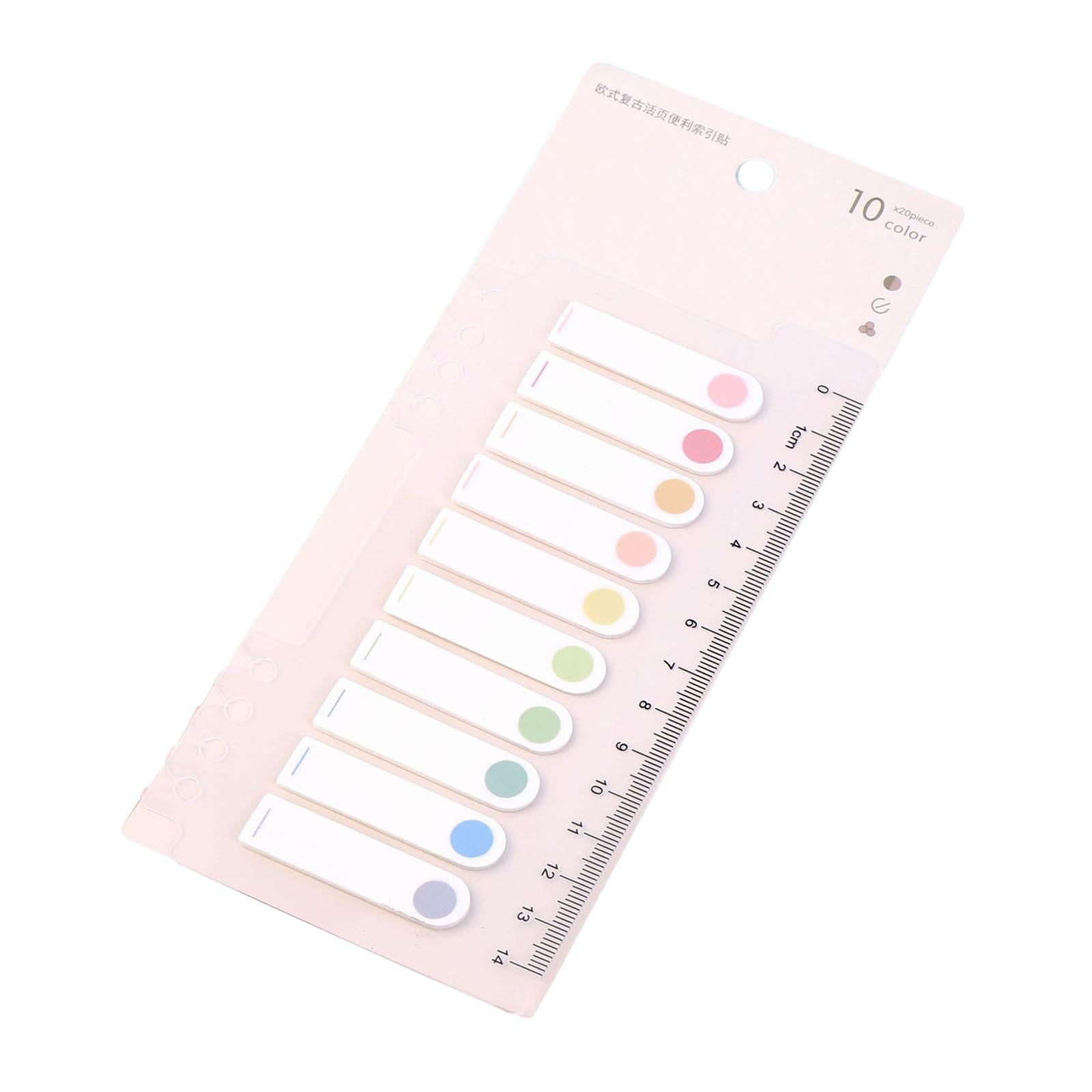 Writable Sticky Notes Index Tabs Macaron Labels Morandi for Filing Cabinets dots