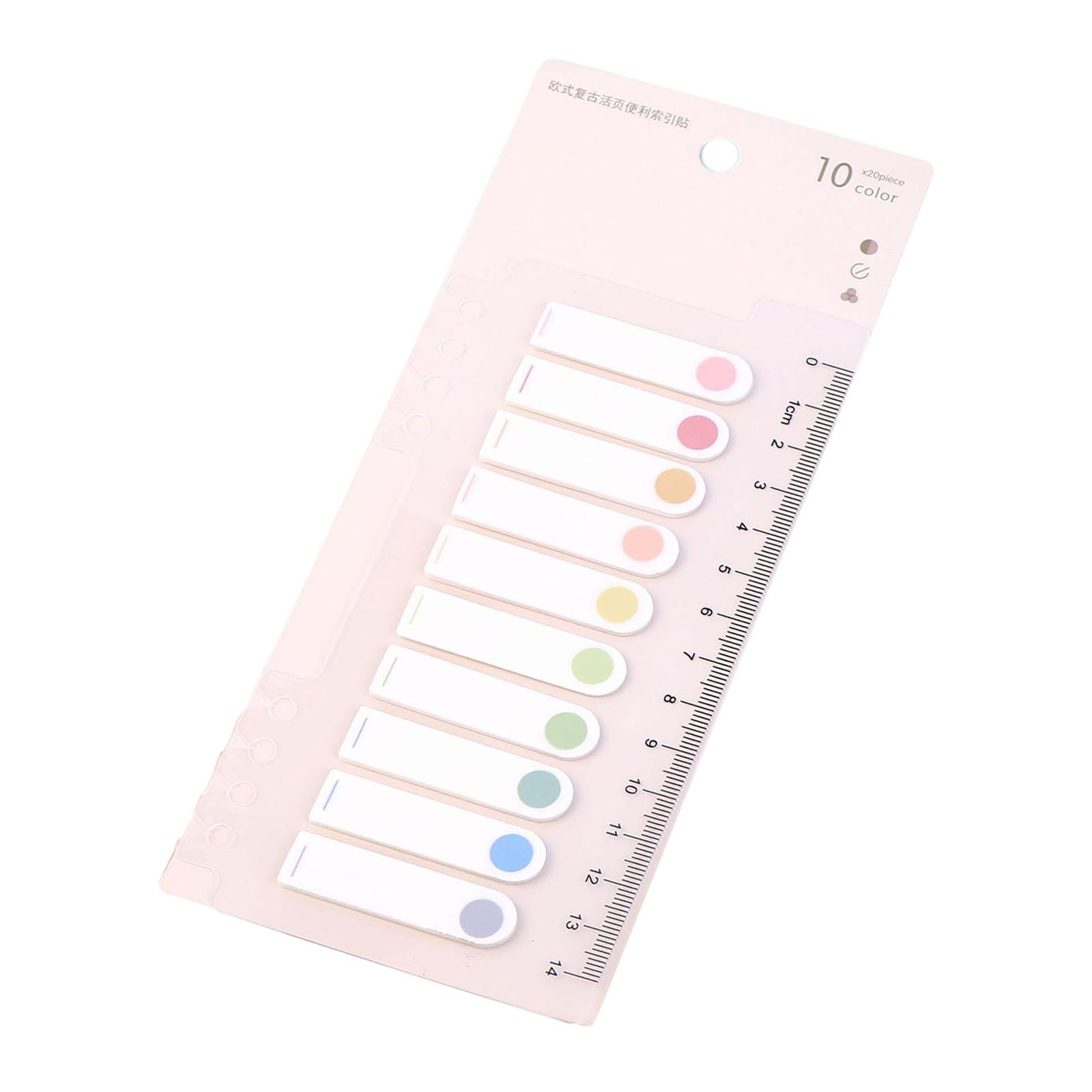 Writable Sticky Notes Index Tabs Macaron Labels Morandi for Filing Cabinets dots