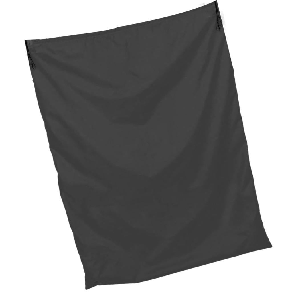 94x120cm Multipurpose Drawstring Laundry Bags for Underbed, Quilts, Pillows Black