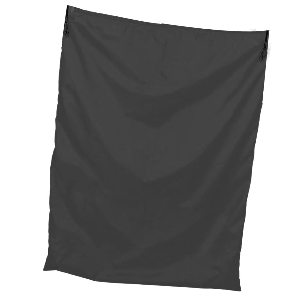 94x120cm Multipurpose Drawstring Laundry Bags for Underbed, Quilts, Pillows Black