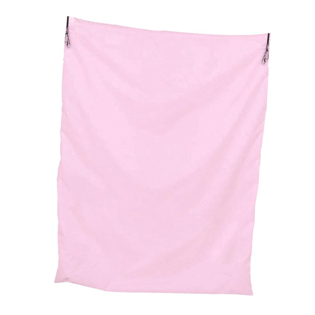 94x120cm Multipurpose Drawstring Laundry Bags for Underbed, Quilts, Pillows Pink