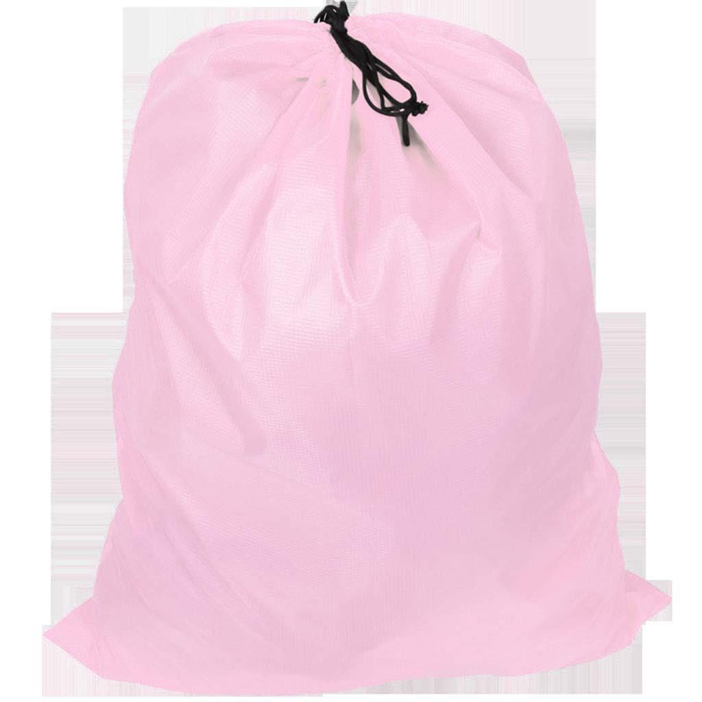 94x120cm Multipurpose Drawstring Laundry Bags for Underbed, Quilts, Pillows Pink