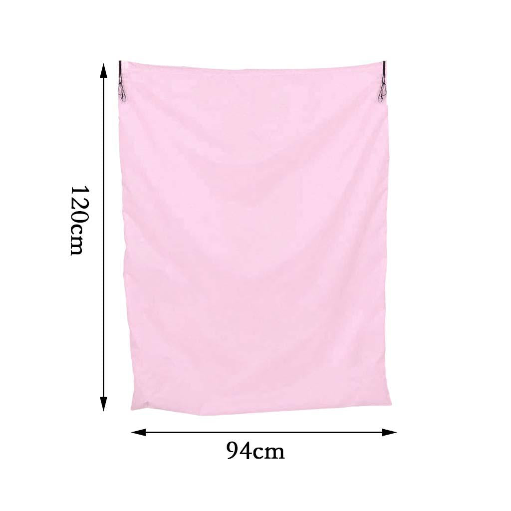 94x120cm Multipurpose Drawstring Laundry Bags for Underbed, Quilts, Pillows Pink