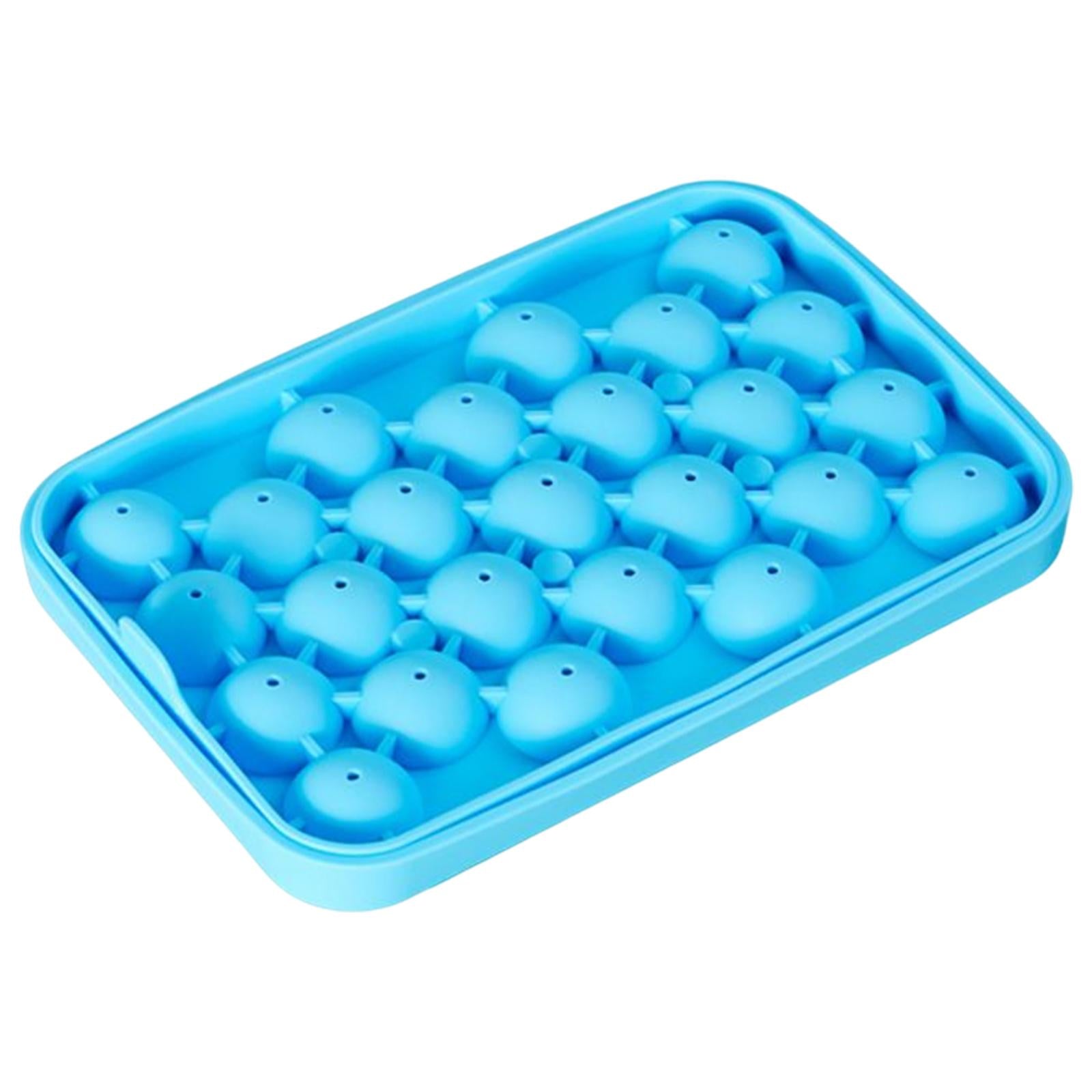 25 Slot Ice Ball Mold Silicone Ice Hockey Mold DIY Kitchen Tool Blue