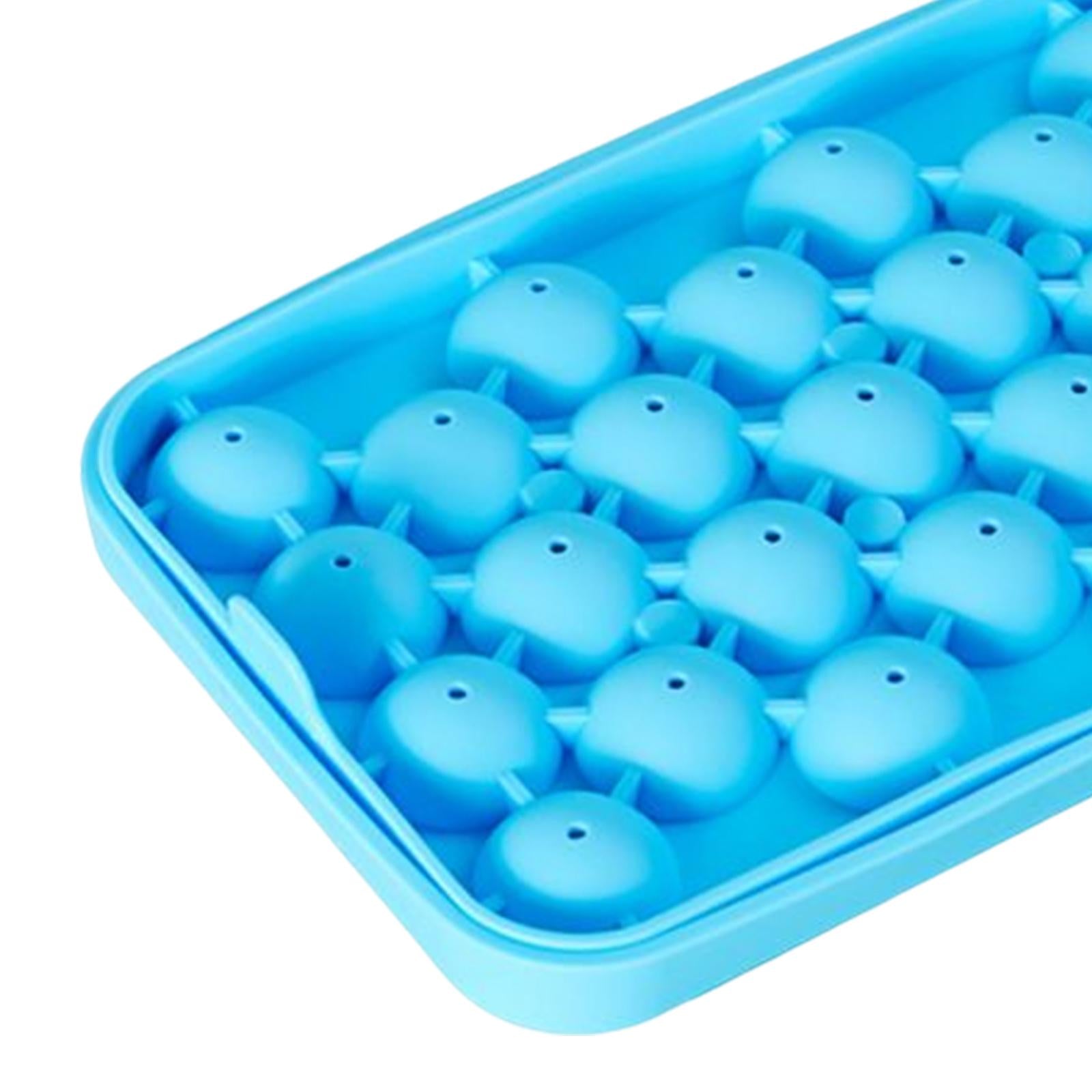 25 Slot Ice Ball Mold Silicone Ice Hockey Mold DIY Kitchen Tool Blue