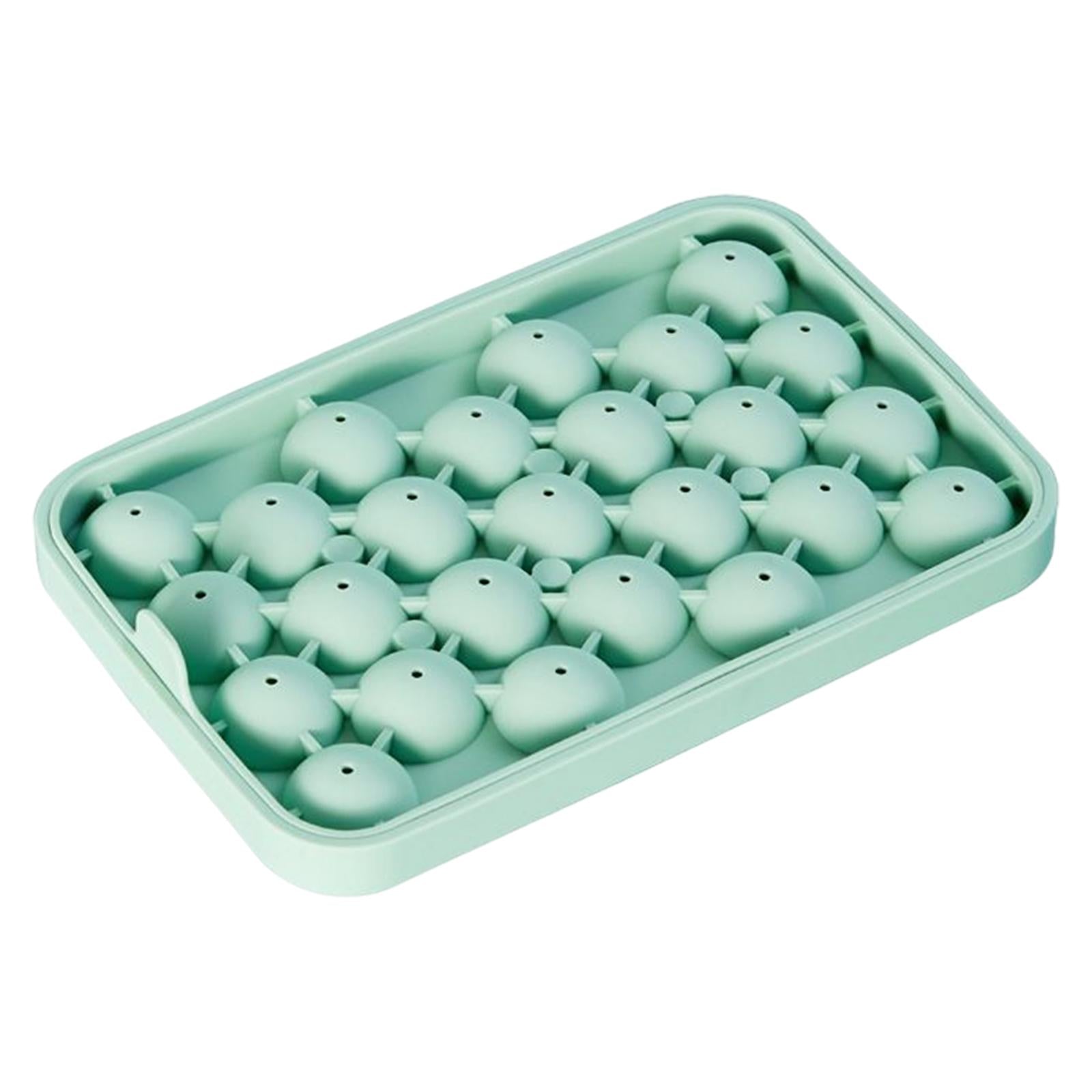 25 Slot Ice Ball Mold Silicone Ice Hockey Mold DIY Kitchen Tool Green