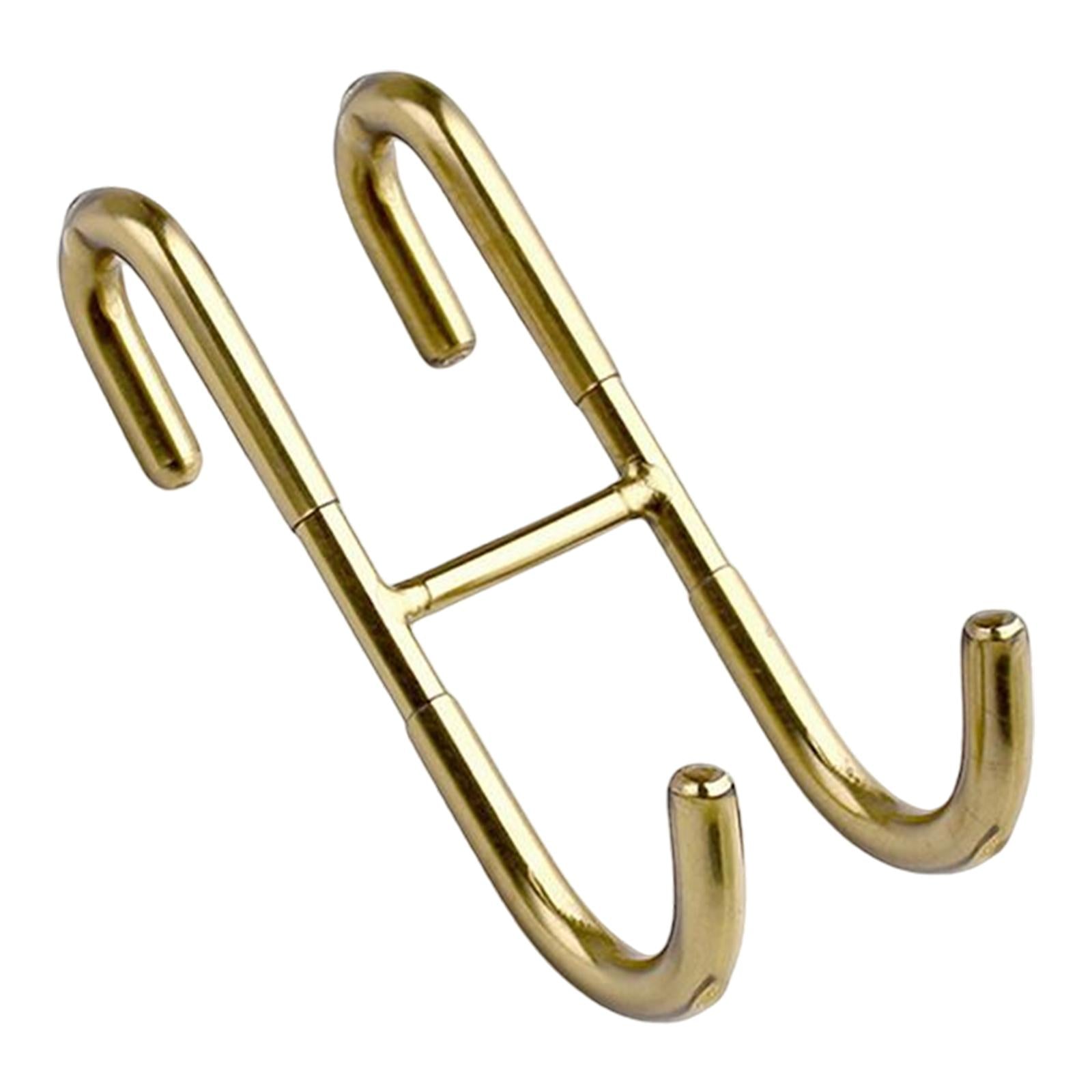 Shower Door Hooks Door Hanger Hook Towel Rack Heavy Duty  S Shaped Gold
