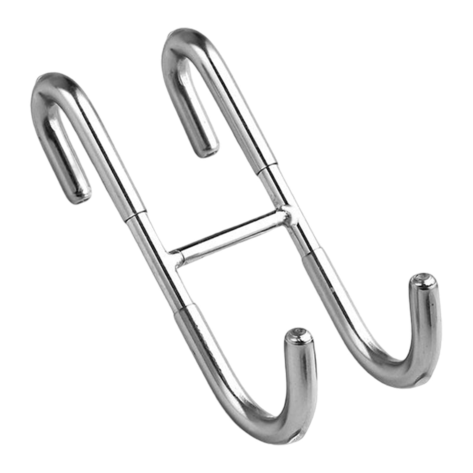 Shower Door Hooks Door Hanger Hook Towel Rack Heavy Duty  S Shaped Silver