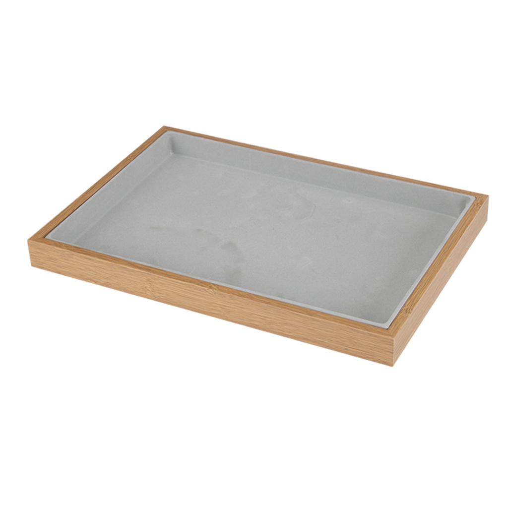 Velvet Jewelry Tray Bead Pendant Showcase Stackable for Woman Gift Store