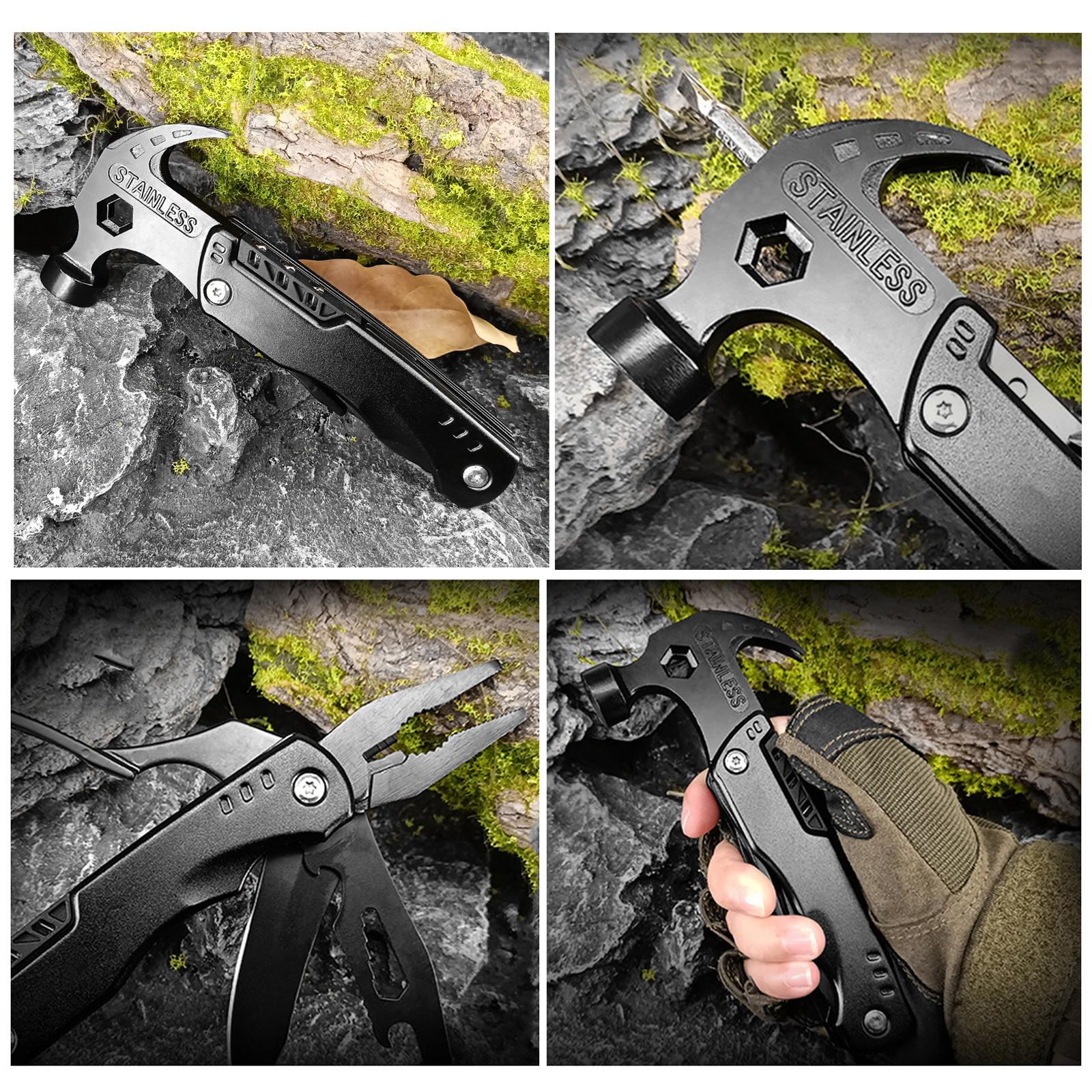 Folding Claw Hammer Hand Tools Men Gifts for Emergency Car Repair