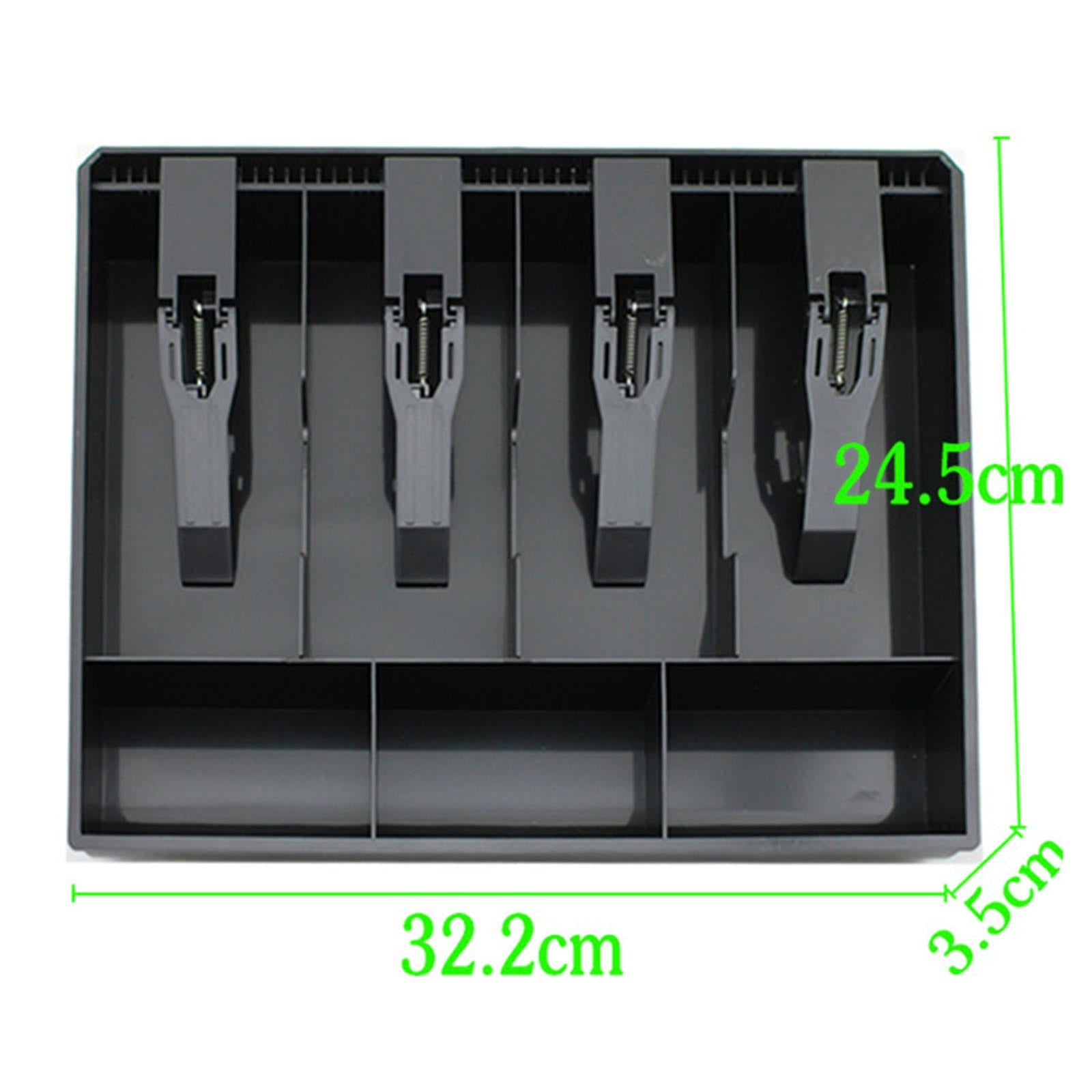 Cash Register Drawer Insert Tray with Clip for Supermarkets Shops Hotels