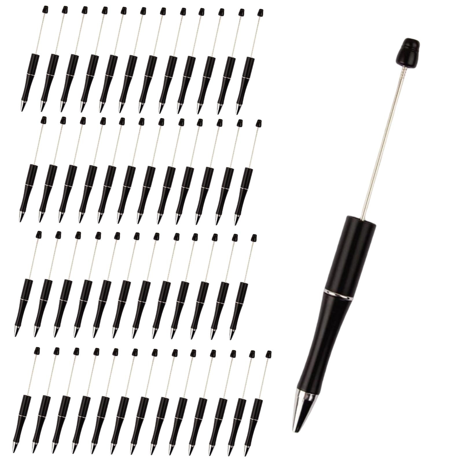 50x Bead Pens Ballpoint Pen Ball Pen for Office School  Black
