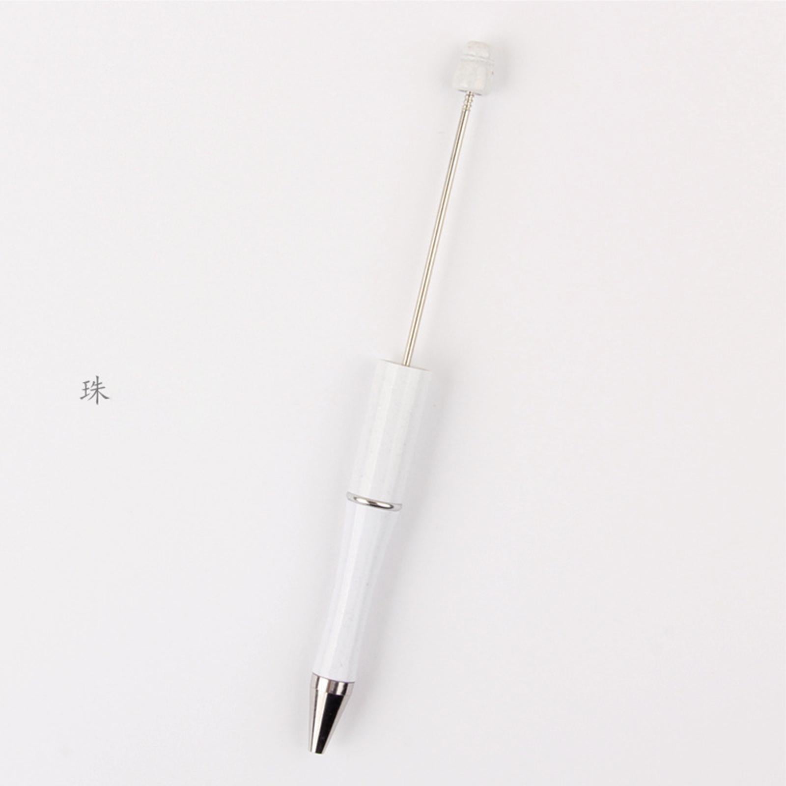 50x Bead Pens Ballpoint Pen Ball Pen for Office School  White