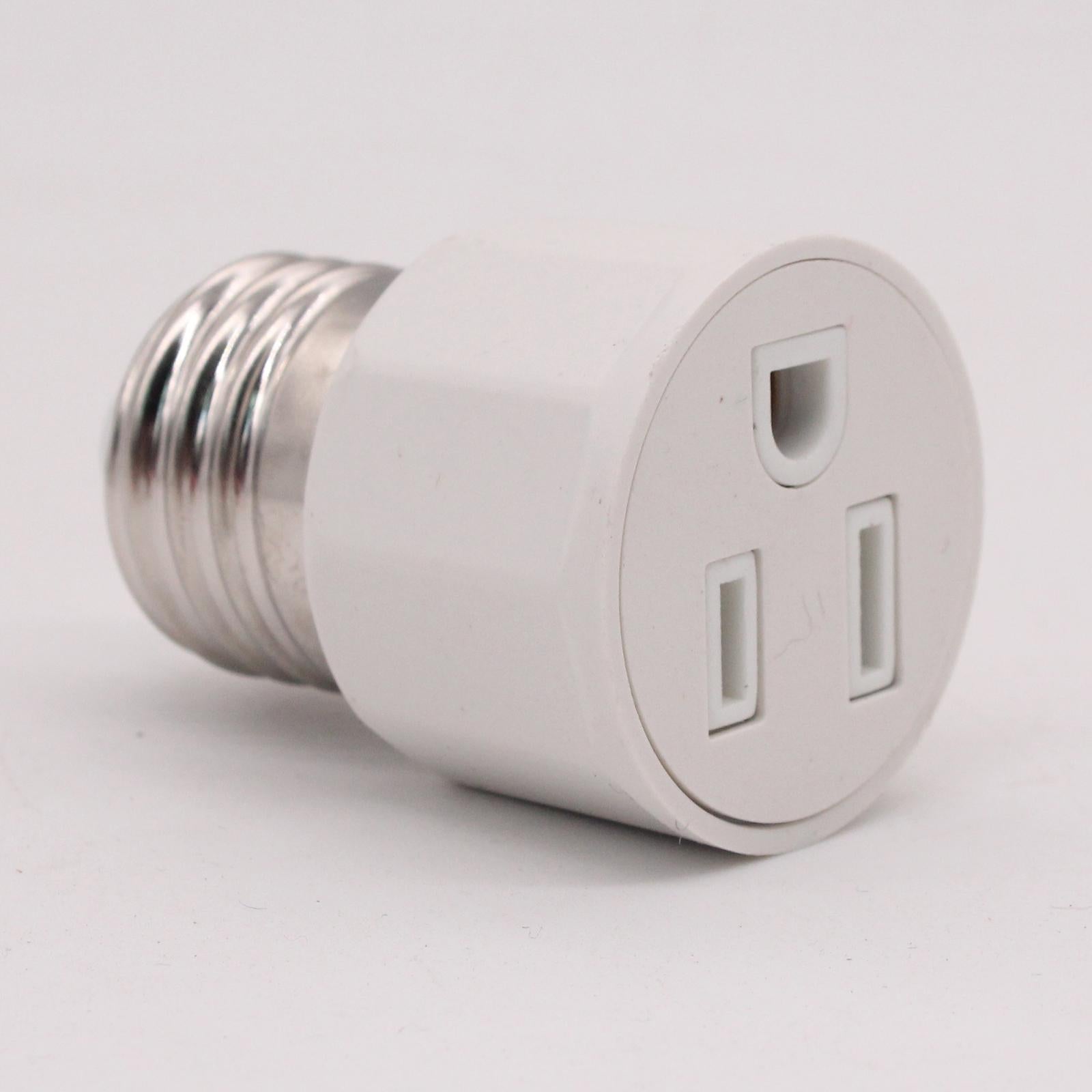 E27 Lamp Socket Adapter Converter Outlet for Indoor Outdoor Porch Garden