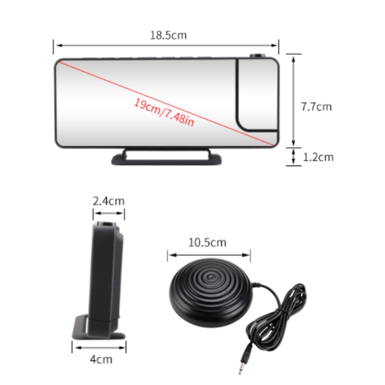 Loud Alarm Clock Vibrating Clock USB Powered Snooze for Heavy Sleepers