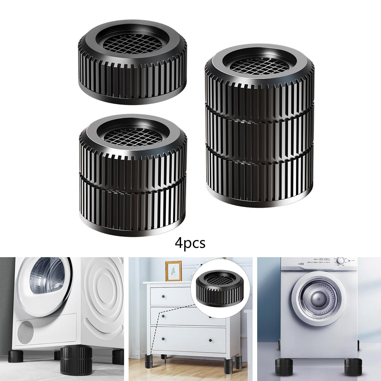 4Pcs Washing Machine Foot Pads Washing Machine Pads Shockproof Foot Pads A