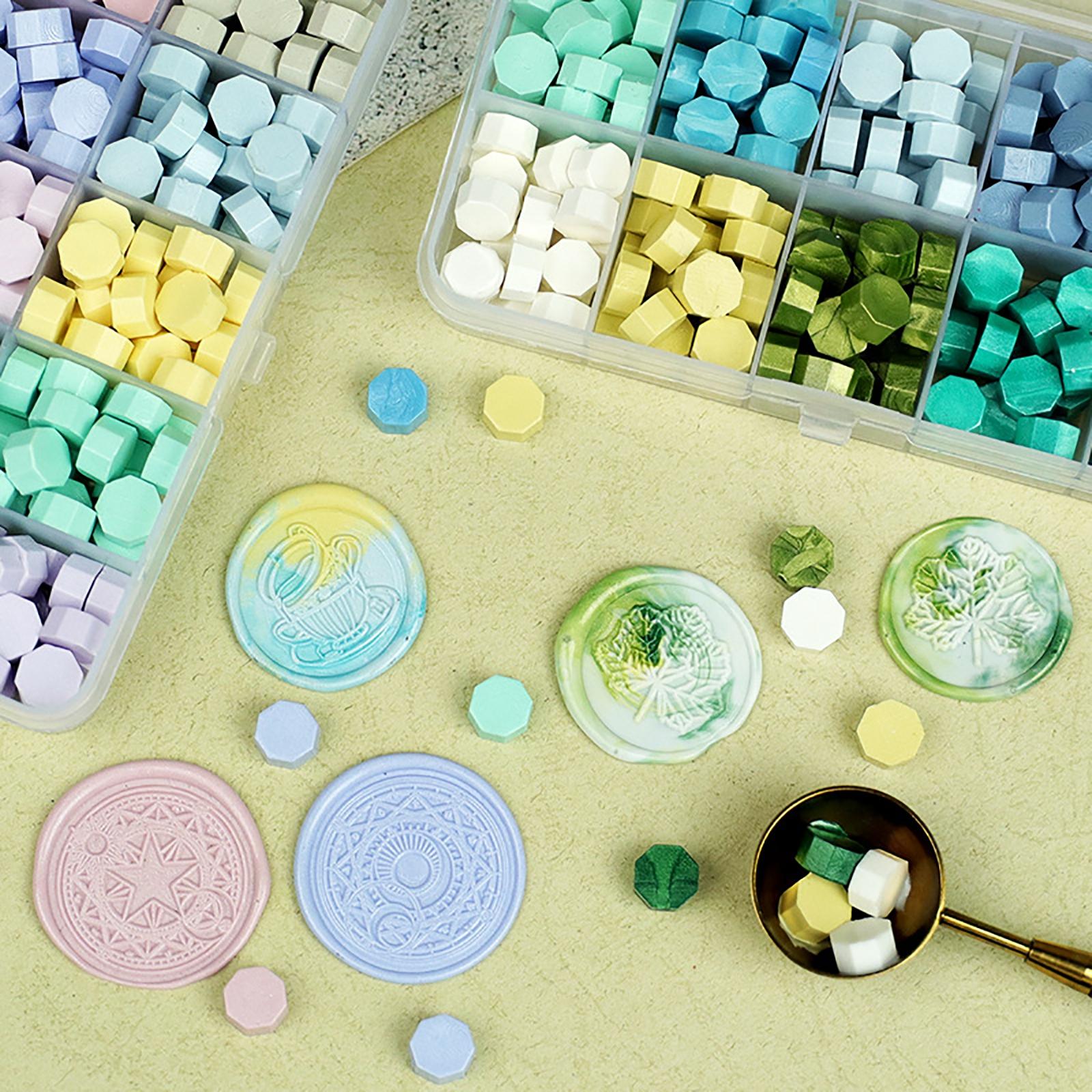 600Pcs Multi Color Wax Seal Beads DIY Sealing Wax Bead for Wine Packages Macaron Mix