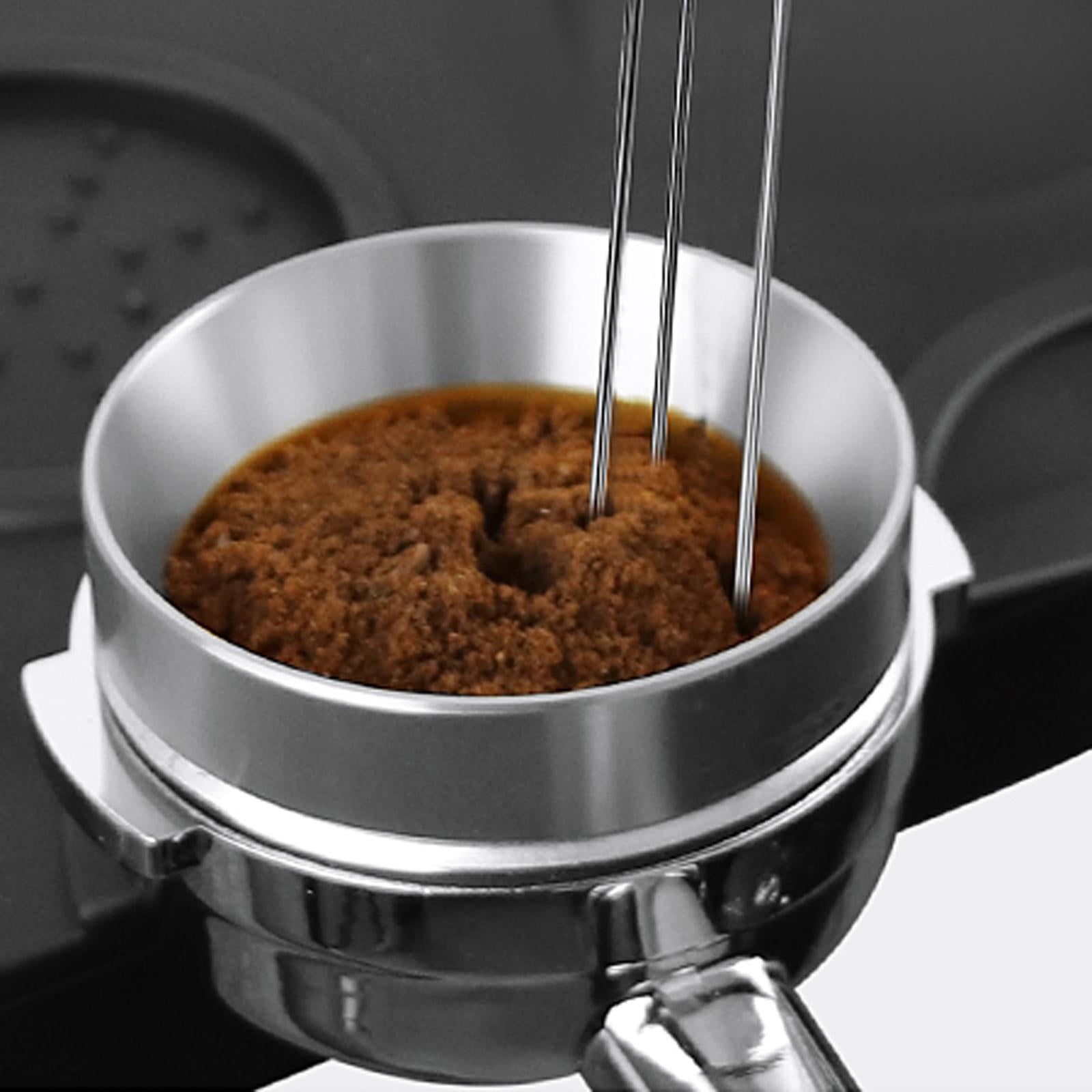 3 Needle Type Coffee Powder Stirring Tool for Cafe Kitchen Home Black