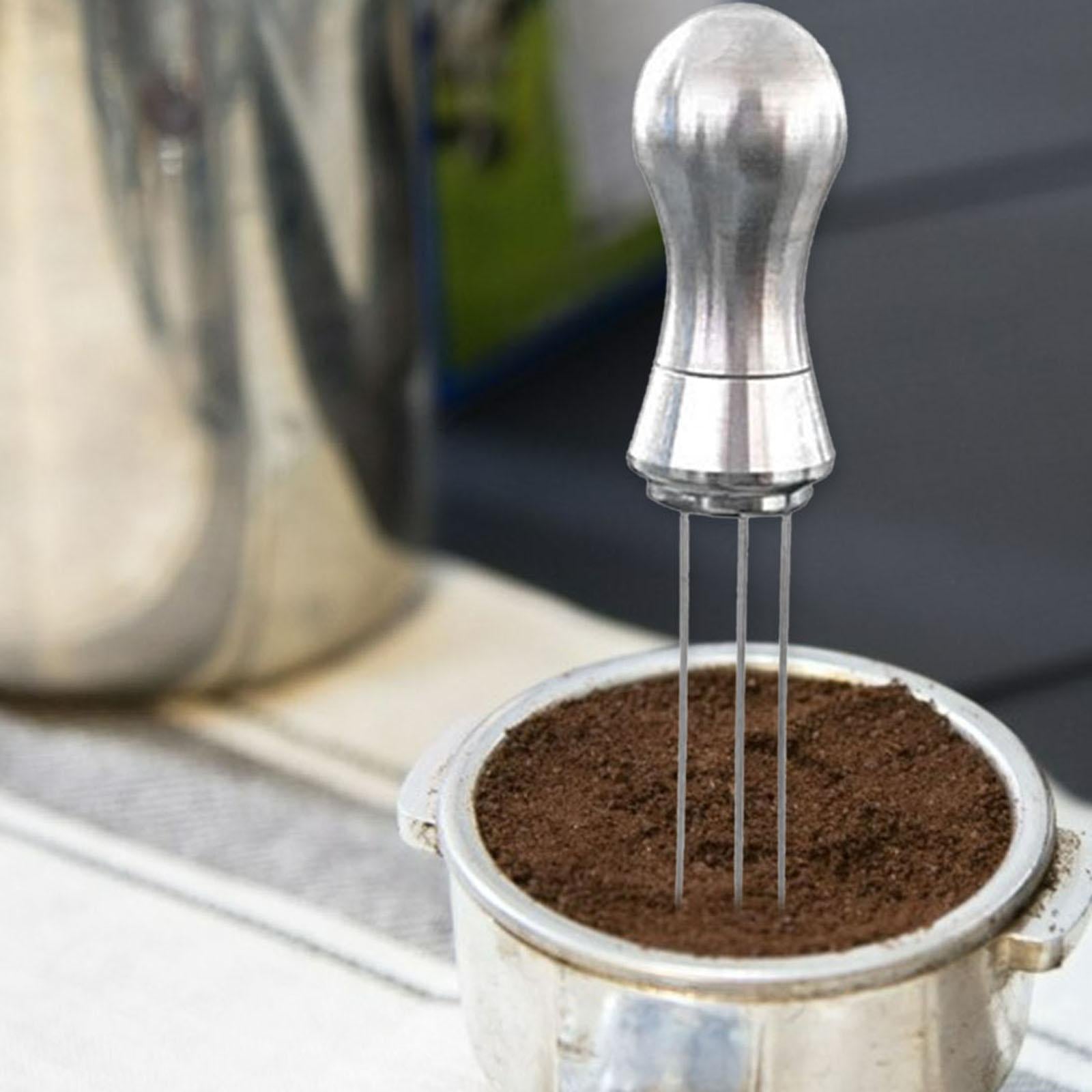 3 Needle Type Coffee Powder Stirring Tool for Cafe Kitchen Home Gray