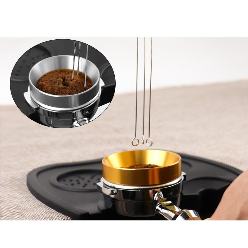 3 Needle Type Coffee Powder Stirring Tool for Cafe Kitchen Home Gray