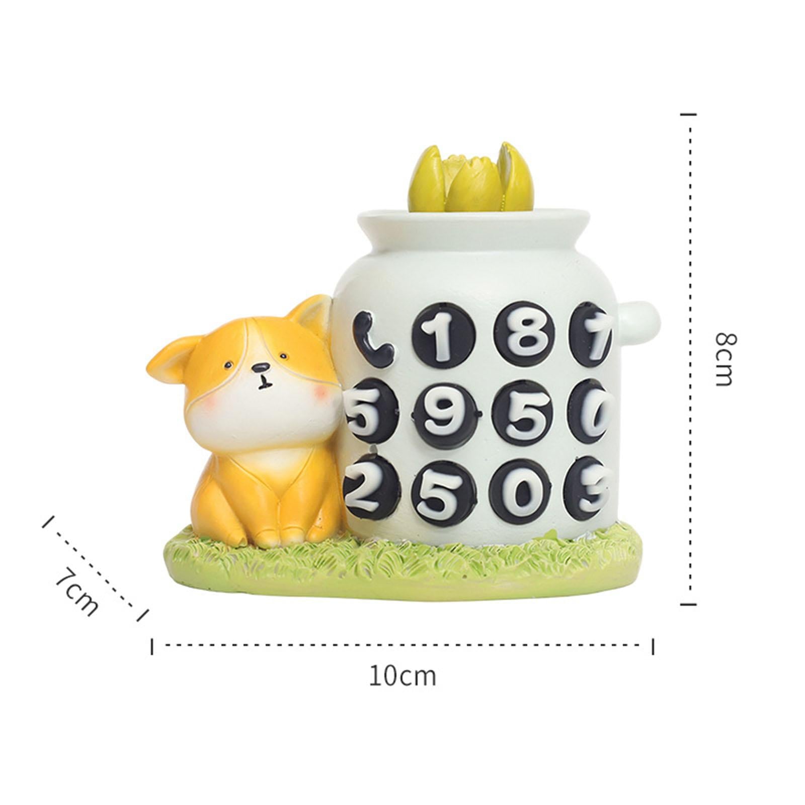 Car Dashboard Ornament Bonsai Decor for Home Interior Display Auto Gifts puppy